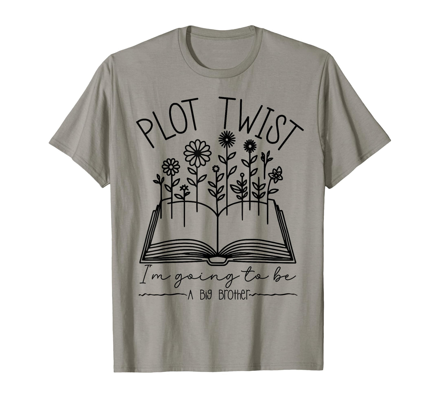 Plot Twist I'm Going To Be A Big Brothers Literary Book Boys T-Shirt