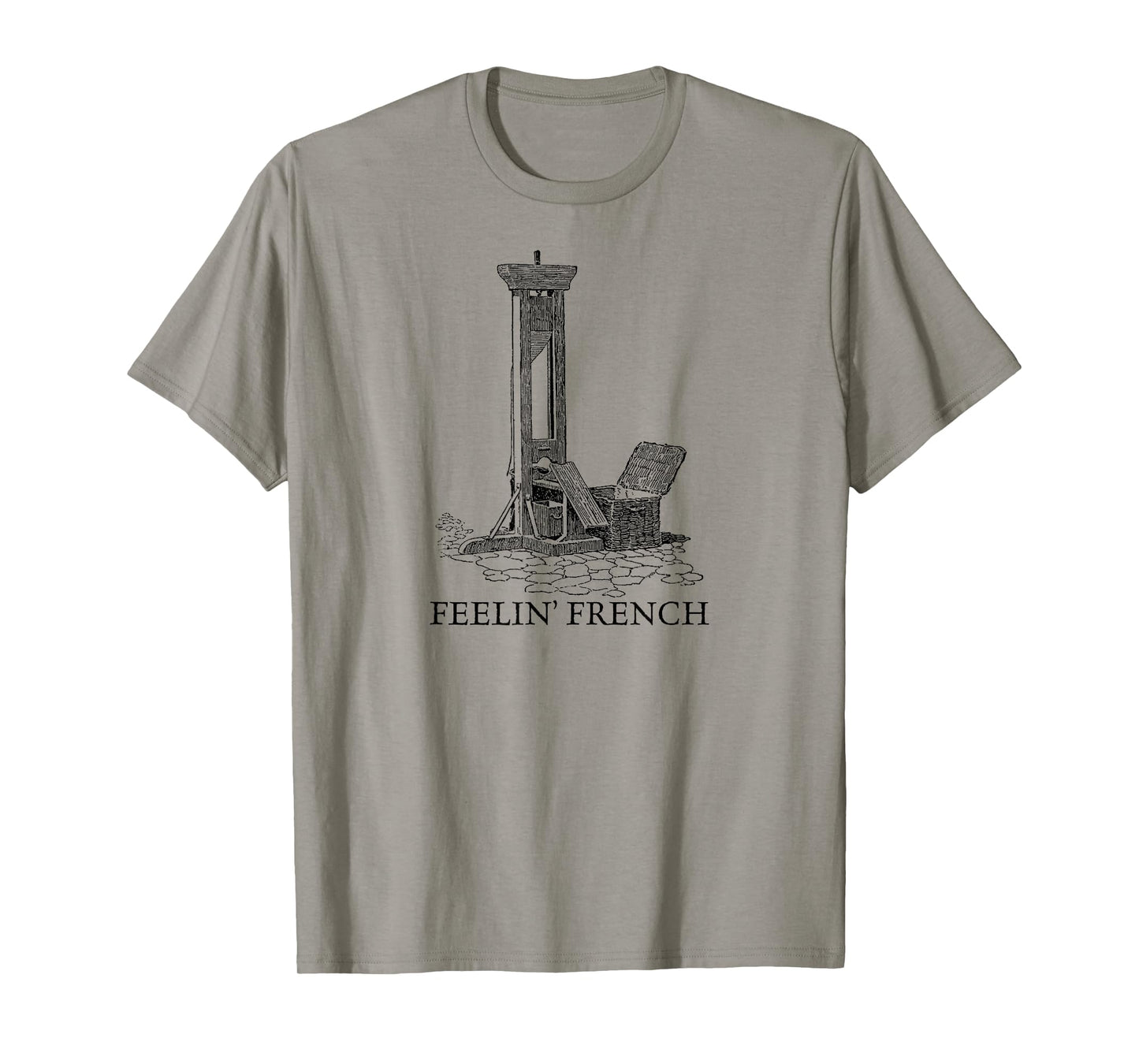 Feelin French Guillotine Dark Humor Vintage T-Shirt