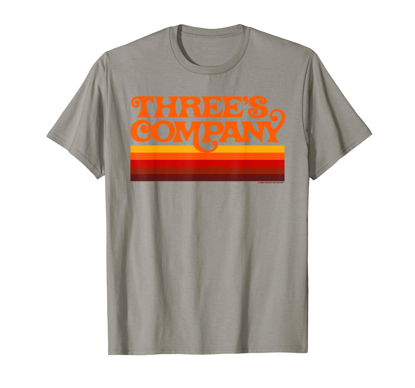 Three's Company Logo Retro Chromatic Sunset T-Shirt
