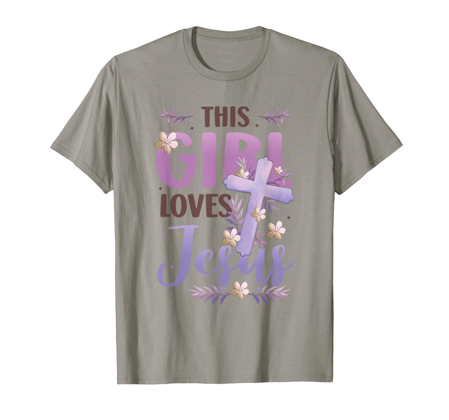 This Girl Loves Jesus Cute Christian Girl Jesus T-Shirt