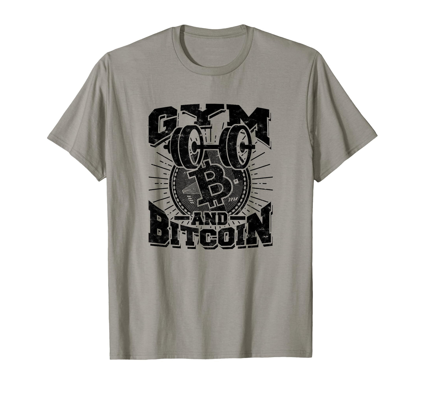 Gym and bitcoin β Btc, Crypto, blockchain trading T-Shirt
