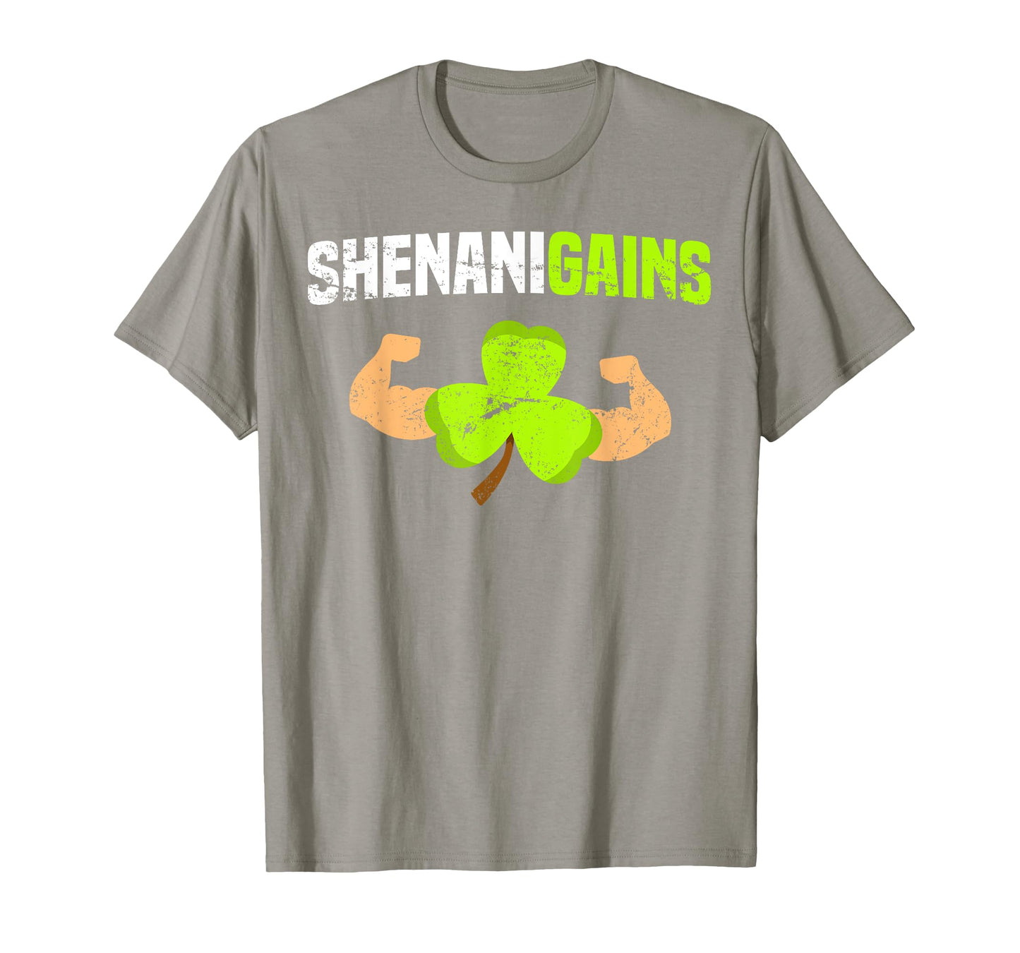 Shenanigains St Patricks Day T Shirt Workout Gym Gains Lift T-Shirt