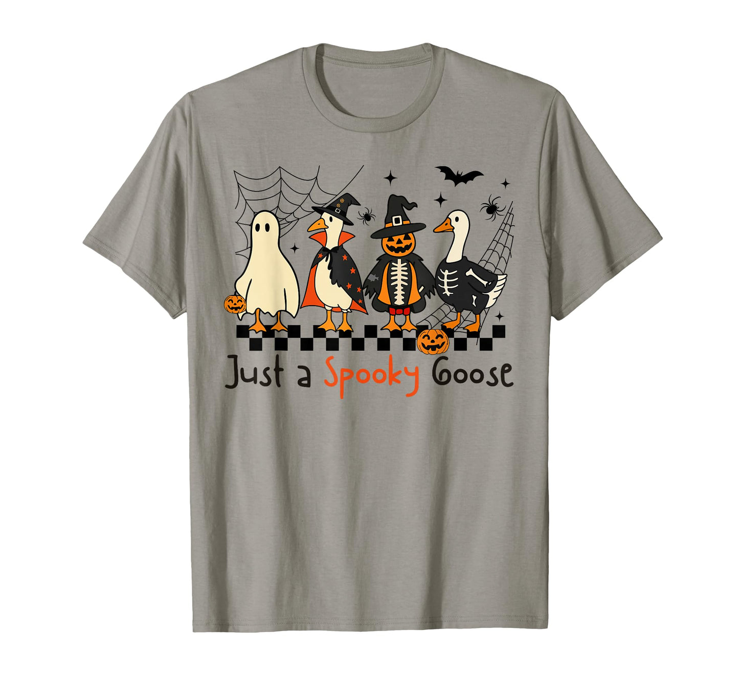 Just A Spooky Goose Halloween Silly Goose Funny Halloween T-Shirt
