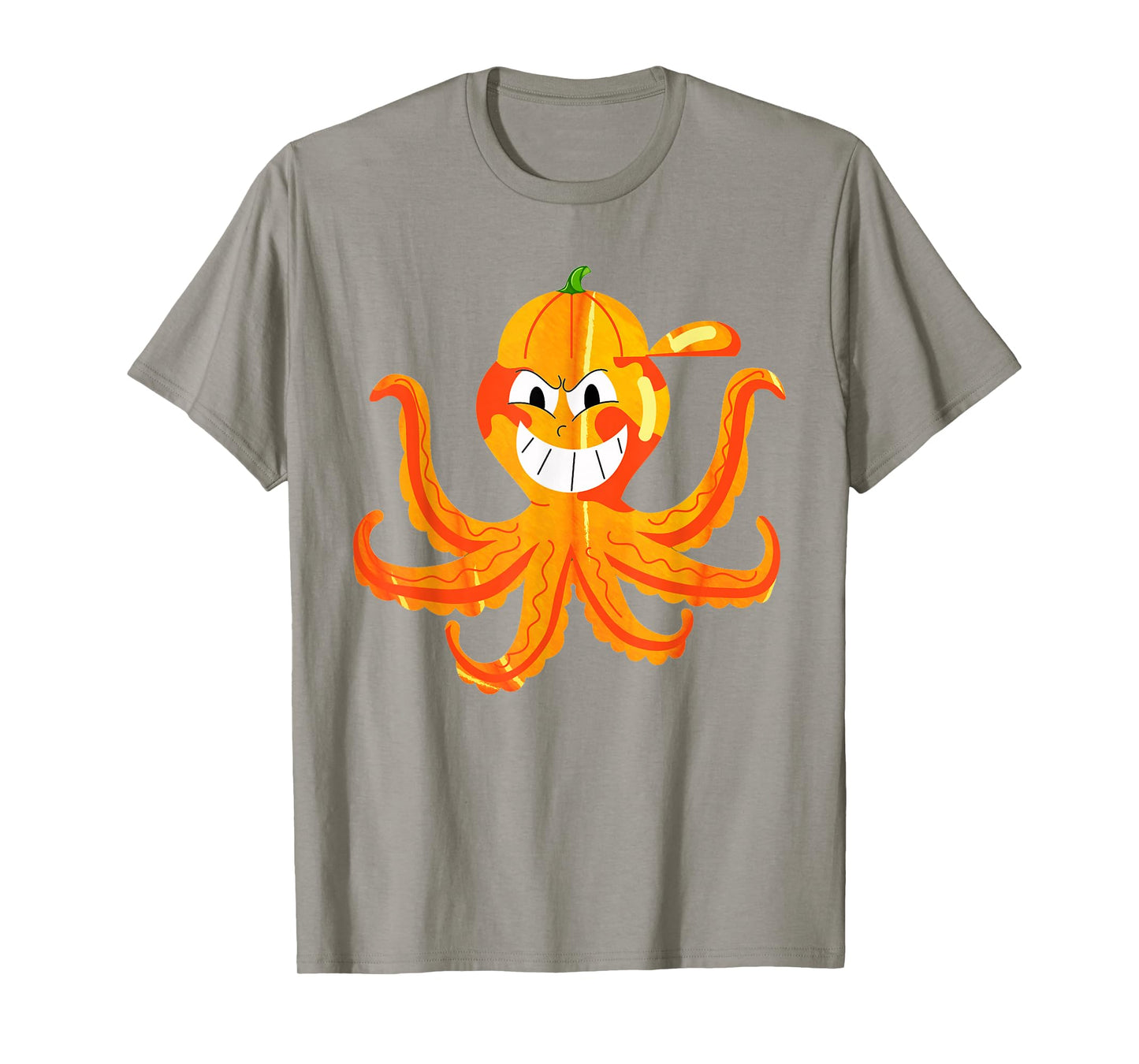 Funny Halloween Octopus Scary Spooky Pumpkin Kids Boys Girls T-Shirt