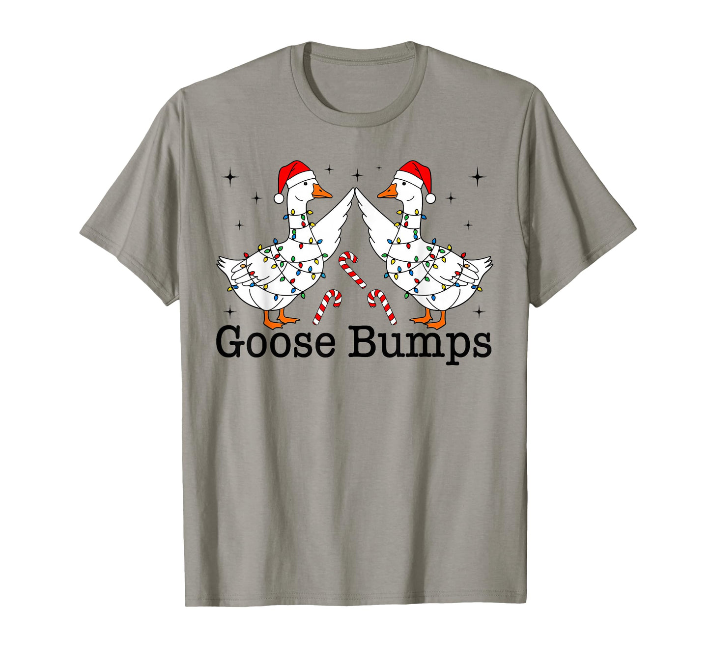 Goose Bumps Funny Christmas Geese Fist Bump Matching Family T-Shirt