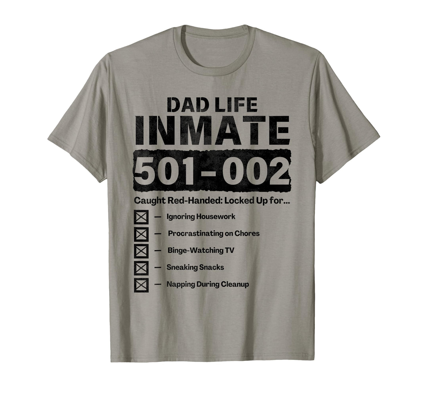Dad Life Inmate Funny Matching Halloween Costume T-Shirt