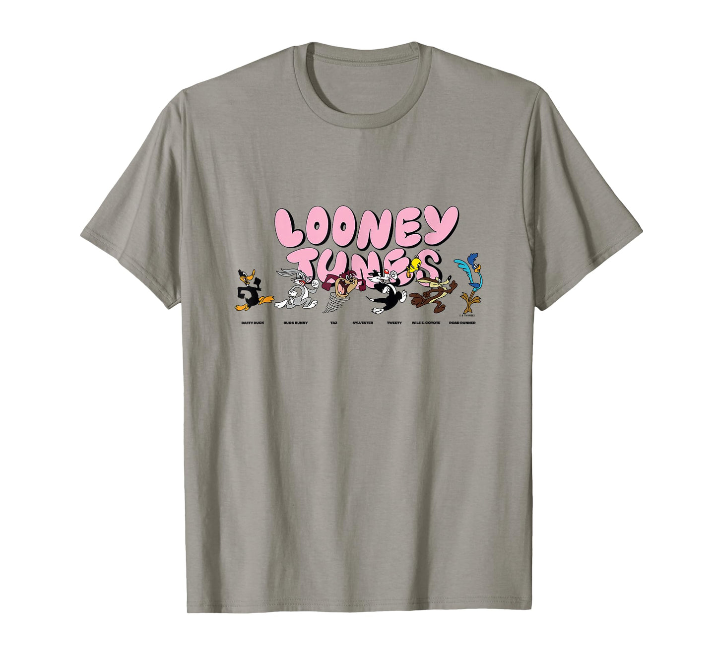 Looney Tunes Classic Characters Chasing Each Other Vintage T-Shirt