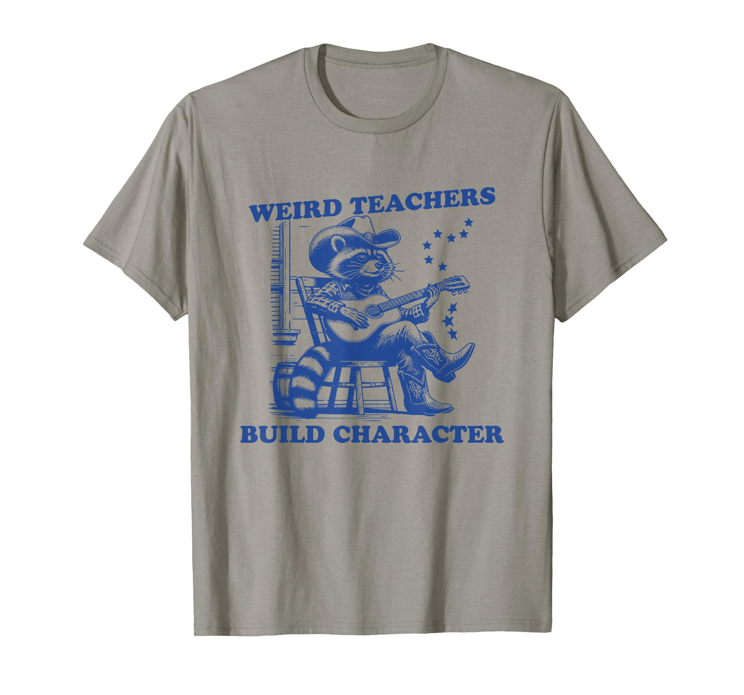 Weird Teachers Build Character Shirt Raccoon Teacher T-Shirt