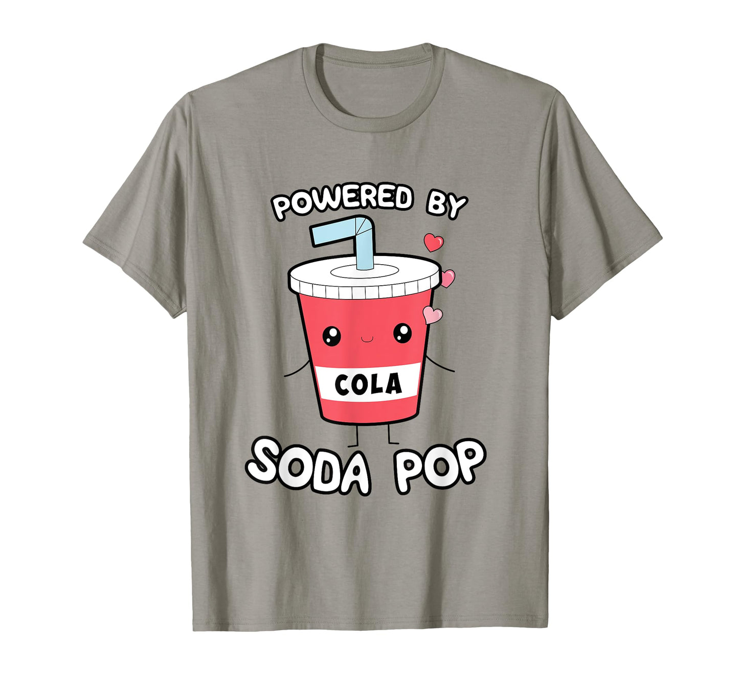 Powered by Soda Pop, Kawaii Cute Otaku Top T-Shirt