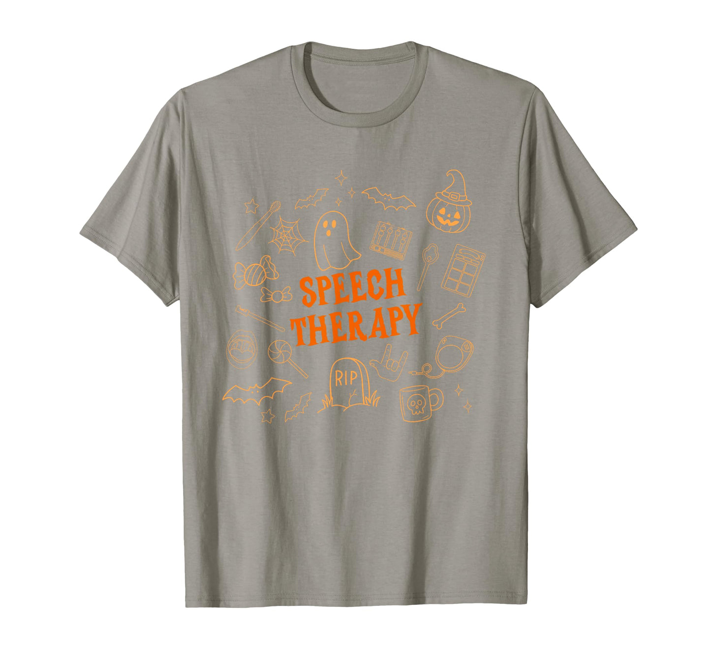 SLP Speechie Halloween Vibes Spooky Season Speech Therapy T-Shirt