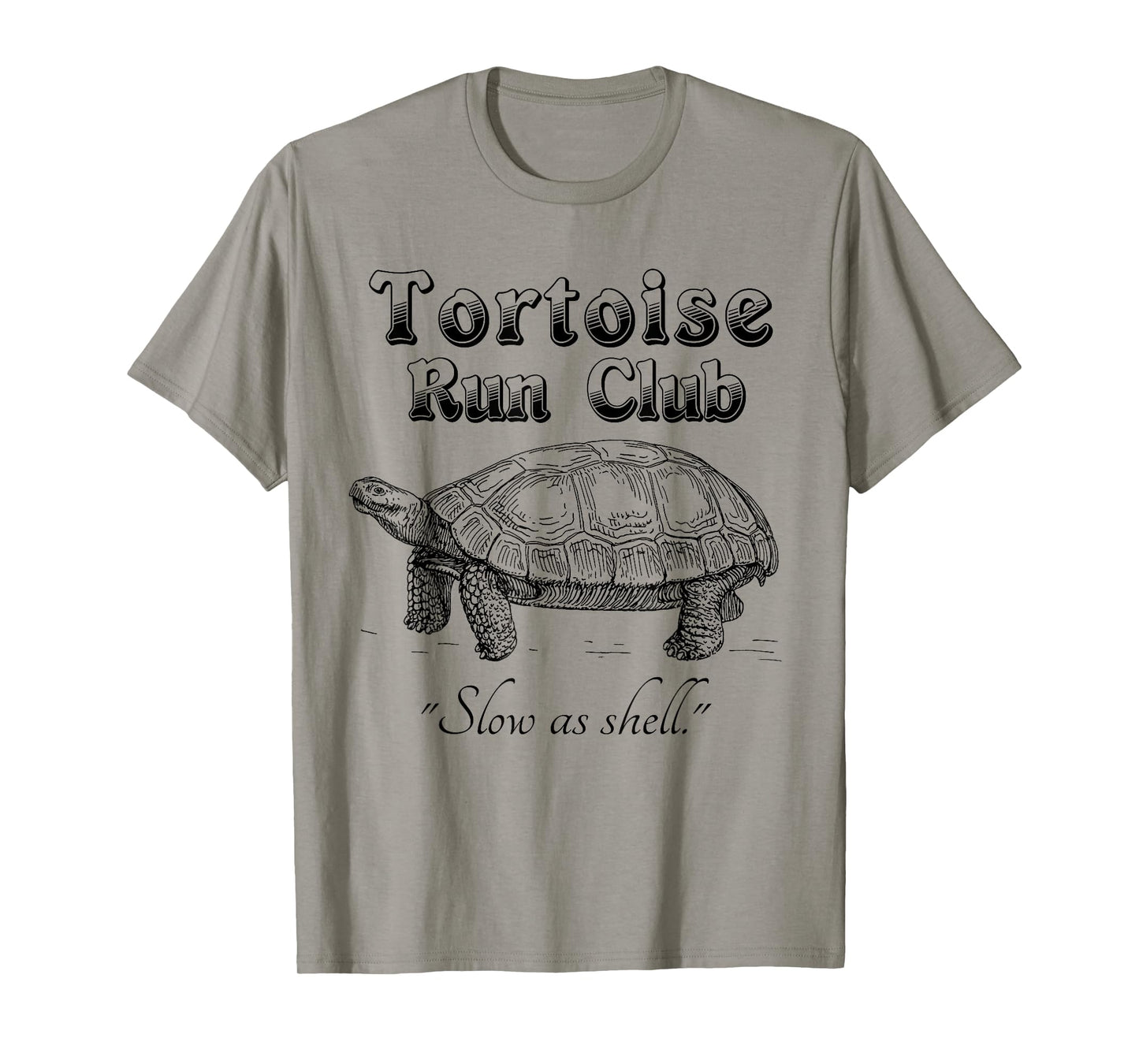 Marathon Running Funny T Shirt Tortoise Run Club T-Shirt