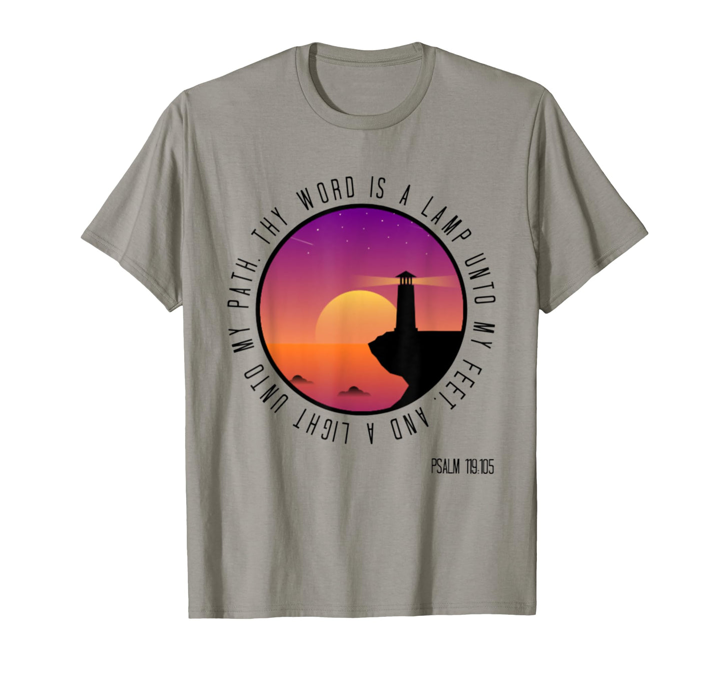 Psalm 119:105 Thy Word Is Christian Bible Verse T-Shirt T-Shirt