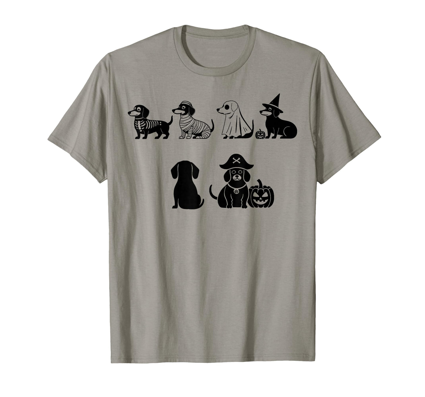 Boo Dachshund Halloween Spooky Dog Wiener Witch Apparel T-Shirt