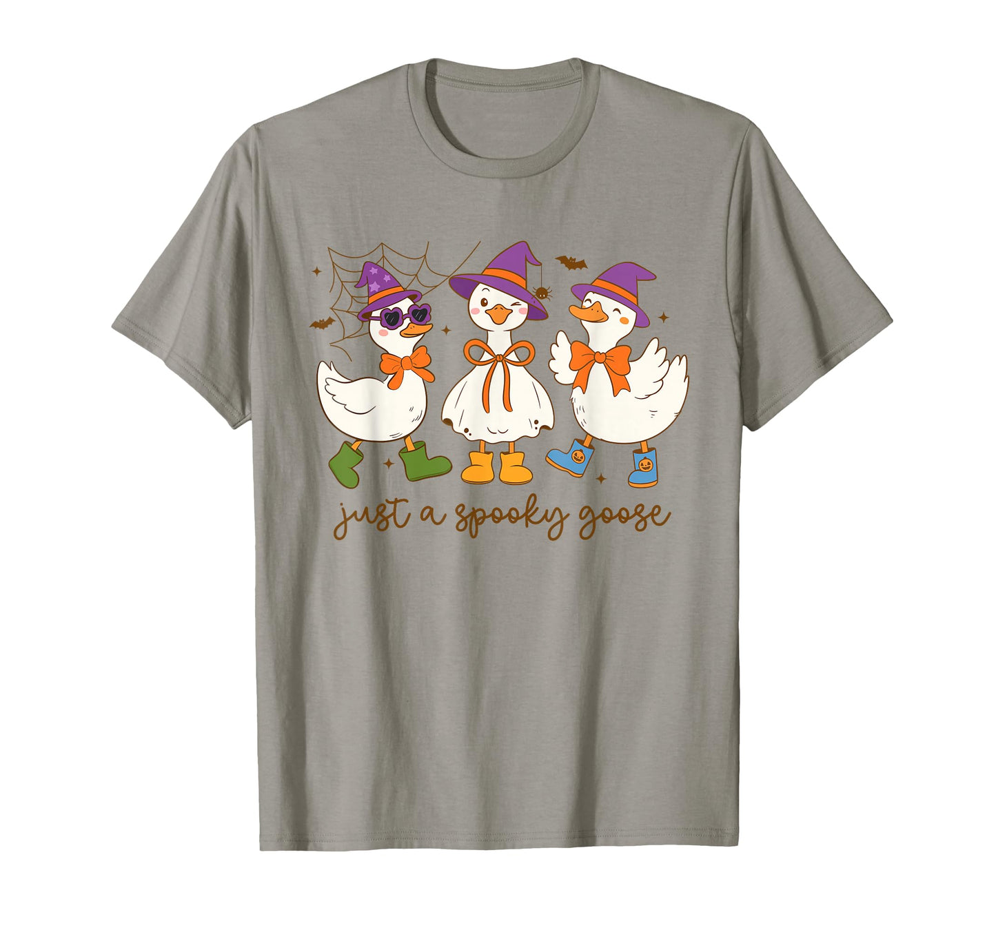 Just A Spooky Goose Halloween Silly Goose Funny Halloween T-Shirt