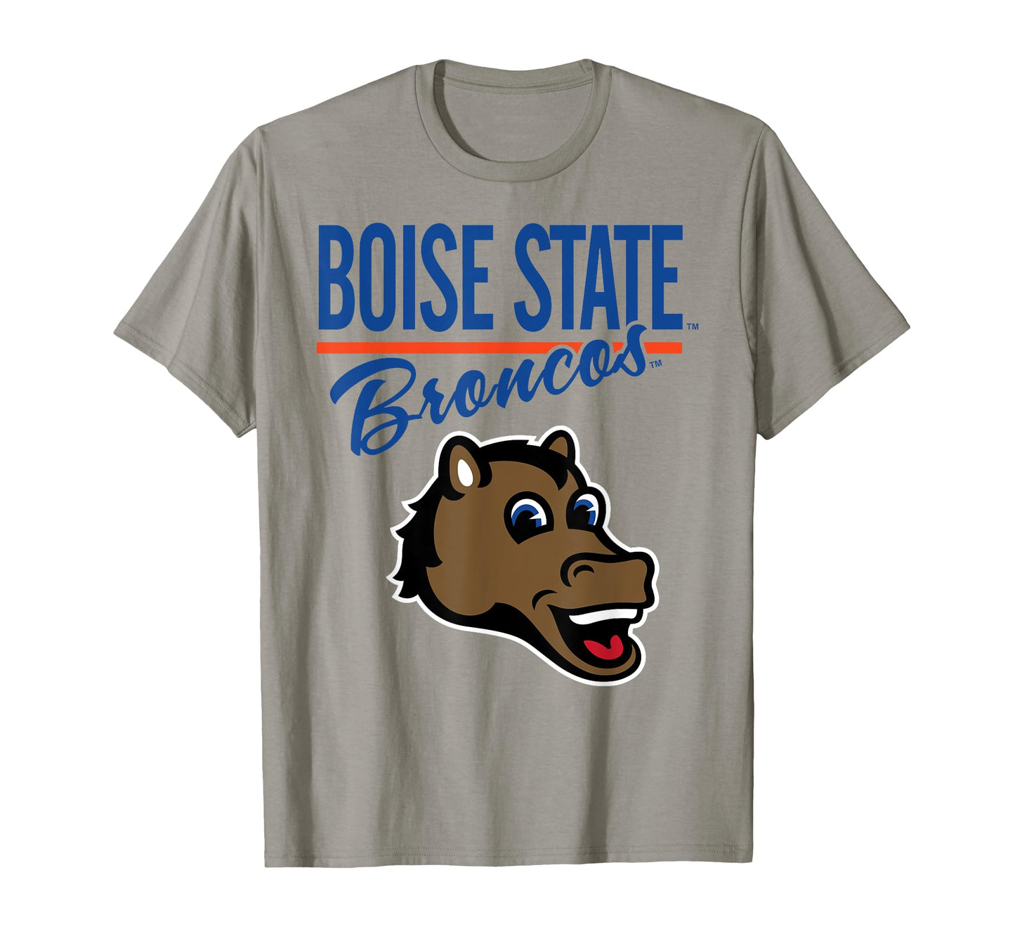 Boise State Broncos Mascot Gray Officially Licensed T-Shirt