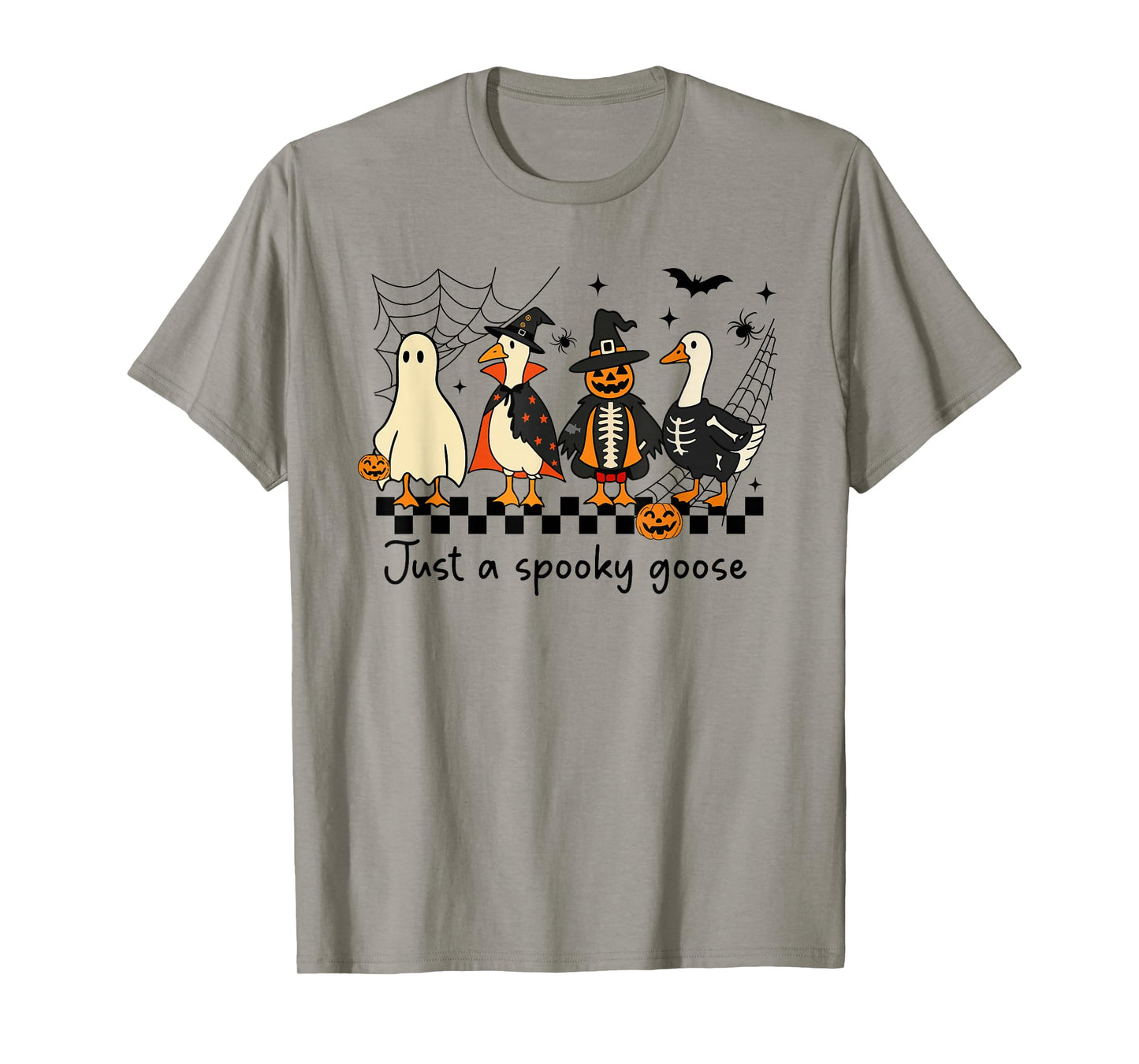 Just A Spooky Goose Halloween Silly Goose Funny Halloween T-Shirt