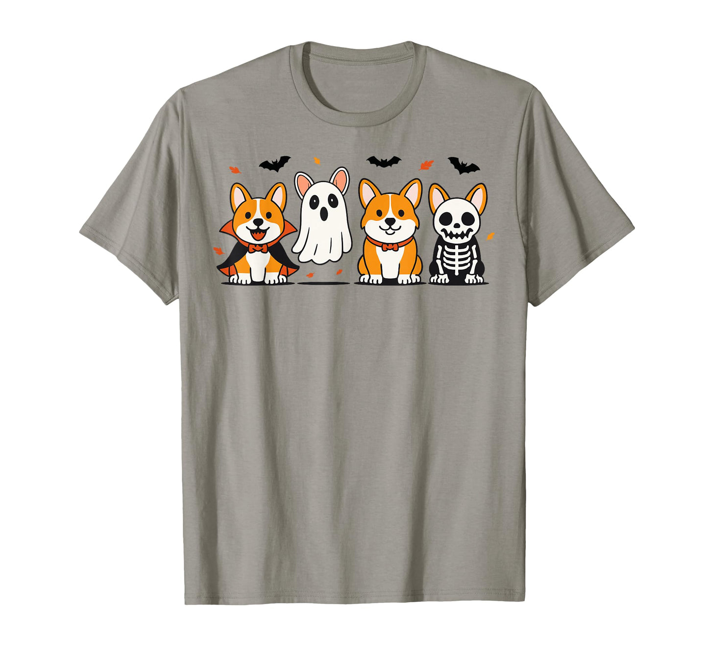 Corgi Dog Halloween Ghost Corgi Dogs Fall Autumn Pumpkin T-Shirt