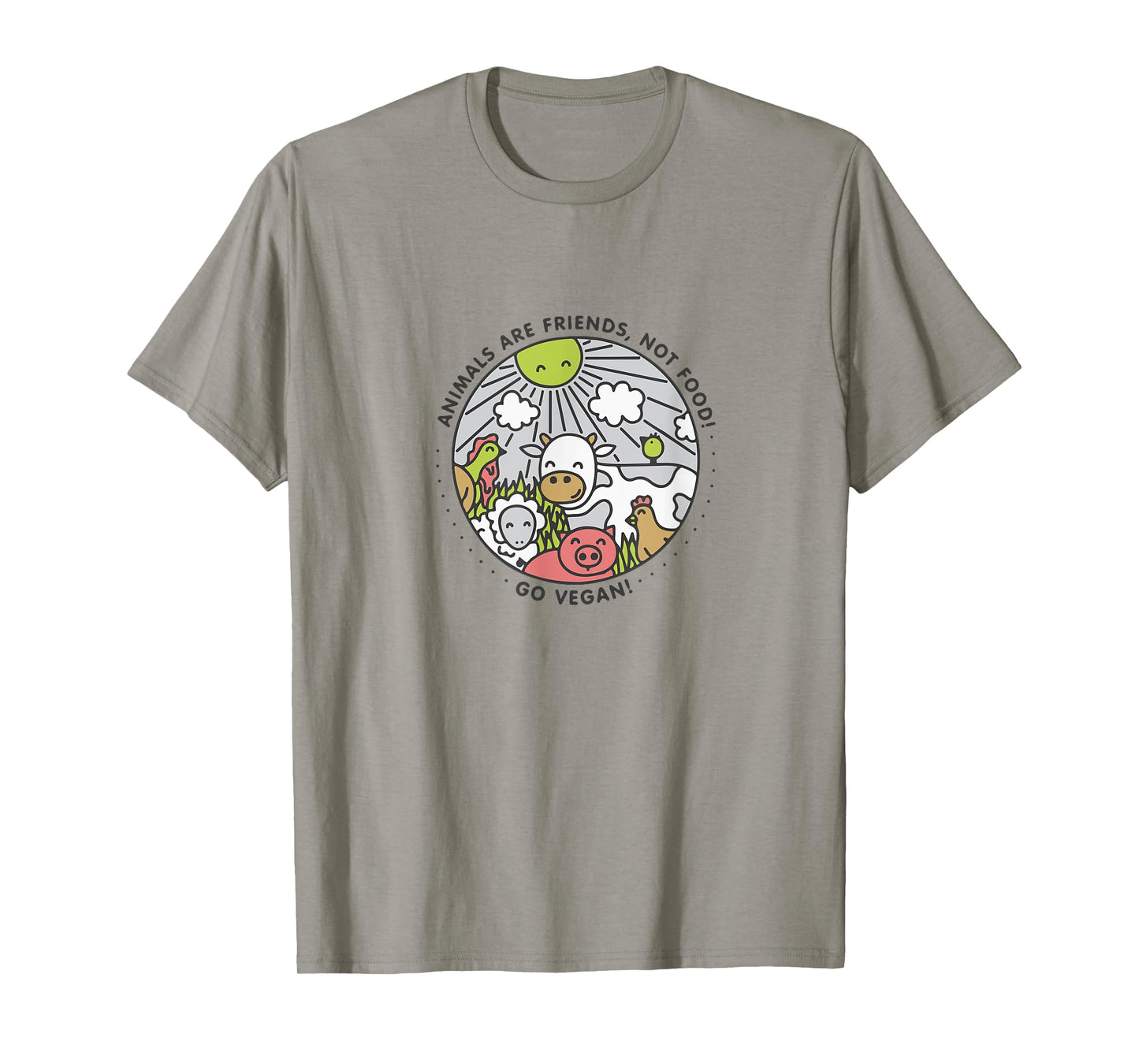 Animals Are Friends Not Food T-Shirt Vegan Shirt T-Shirt