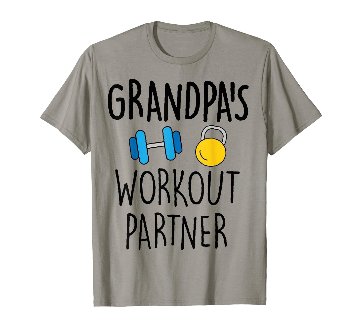 Grandpa's Workout Partner Gym Baby Funny T-Shirt