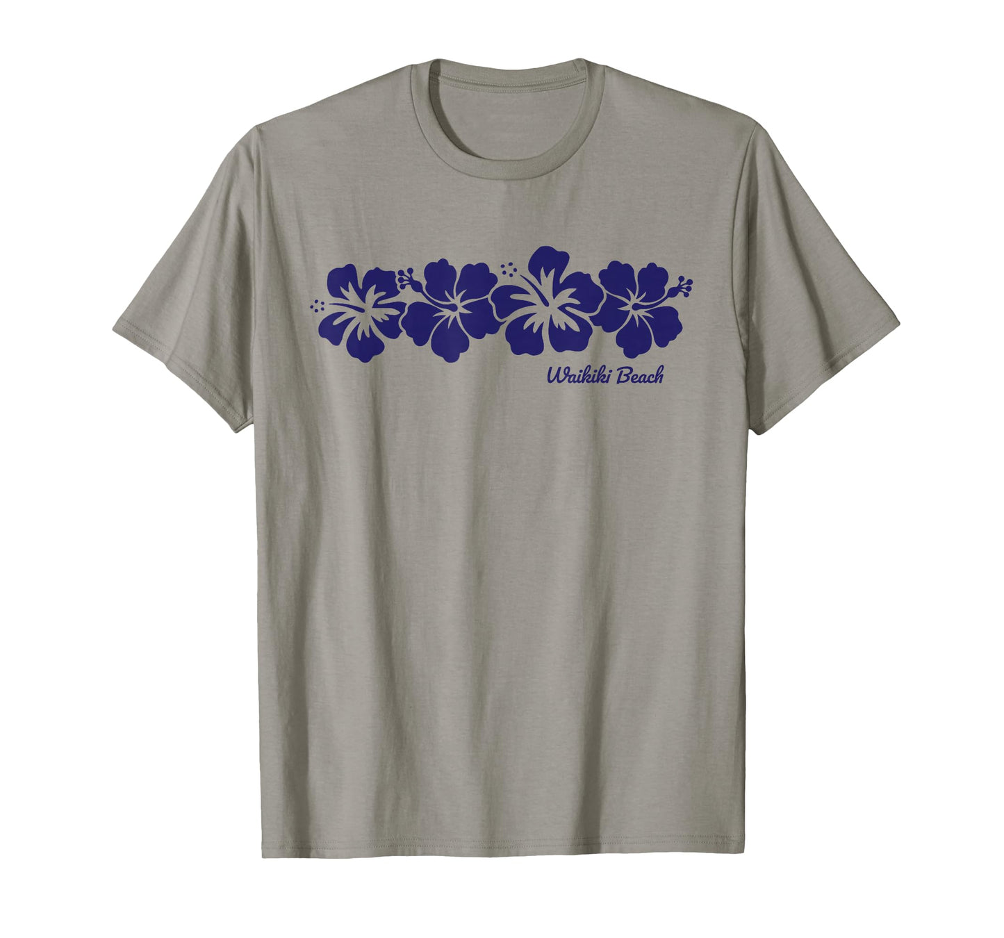 Waikiki Beach Hawaii Hibiscus Flower Souvenir Mens Womens T-Shirt