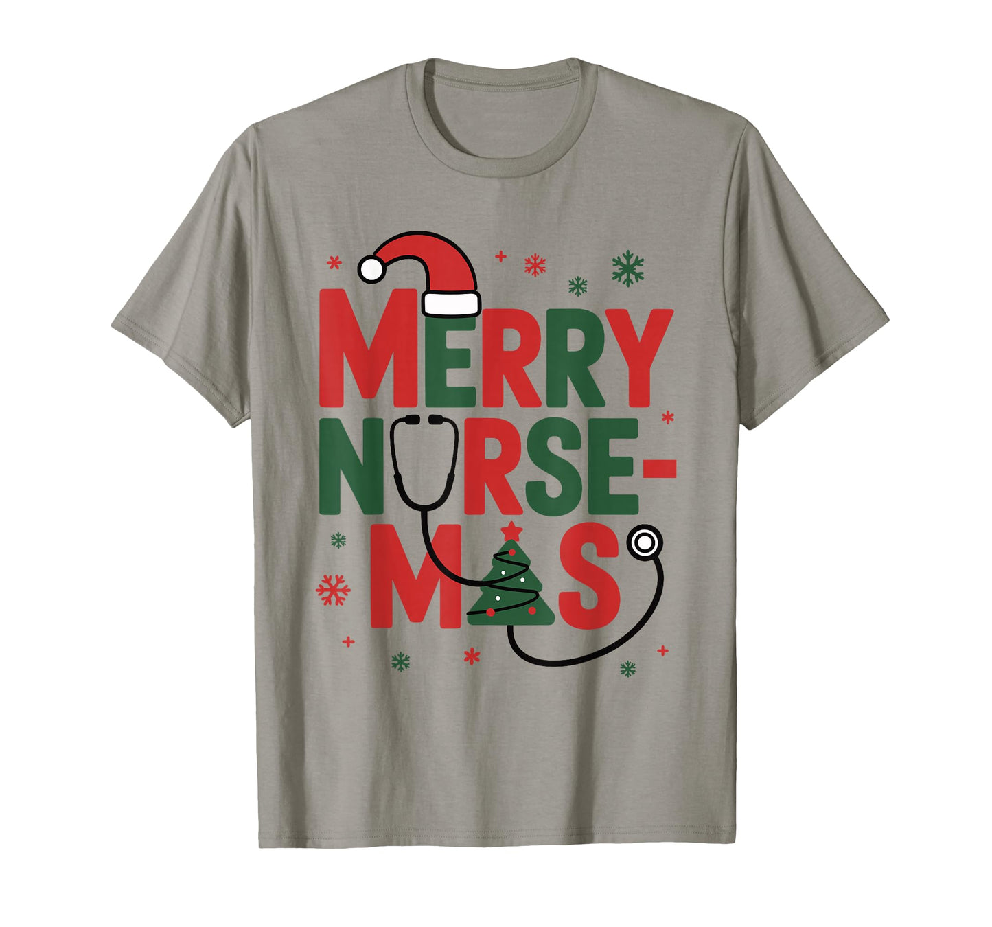 Merry Nursemas Funny Christmas Nurse T-Shirt