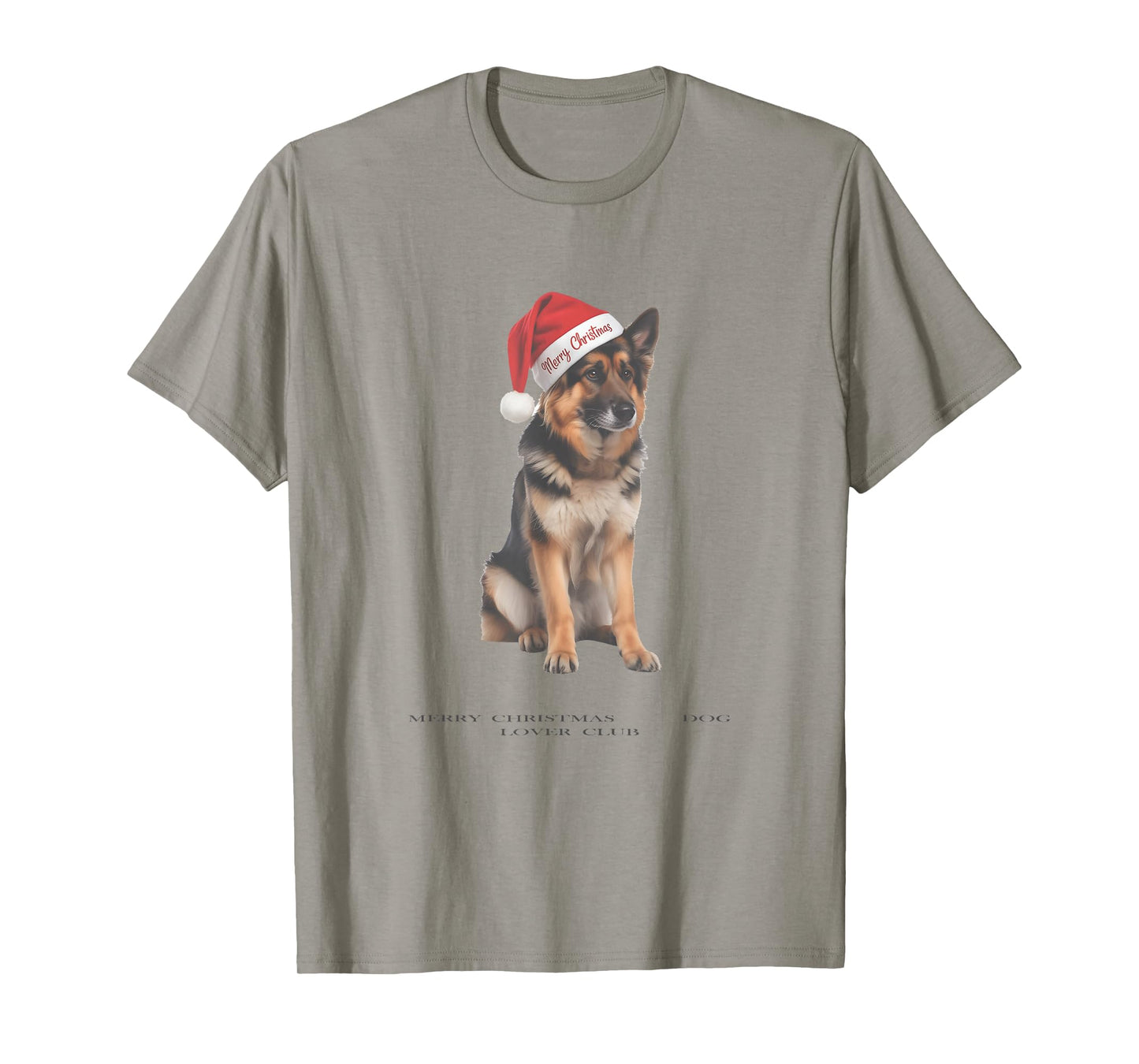 German Shepherd Christmas Dog Vintage T-Shirt