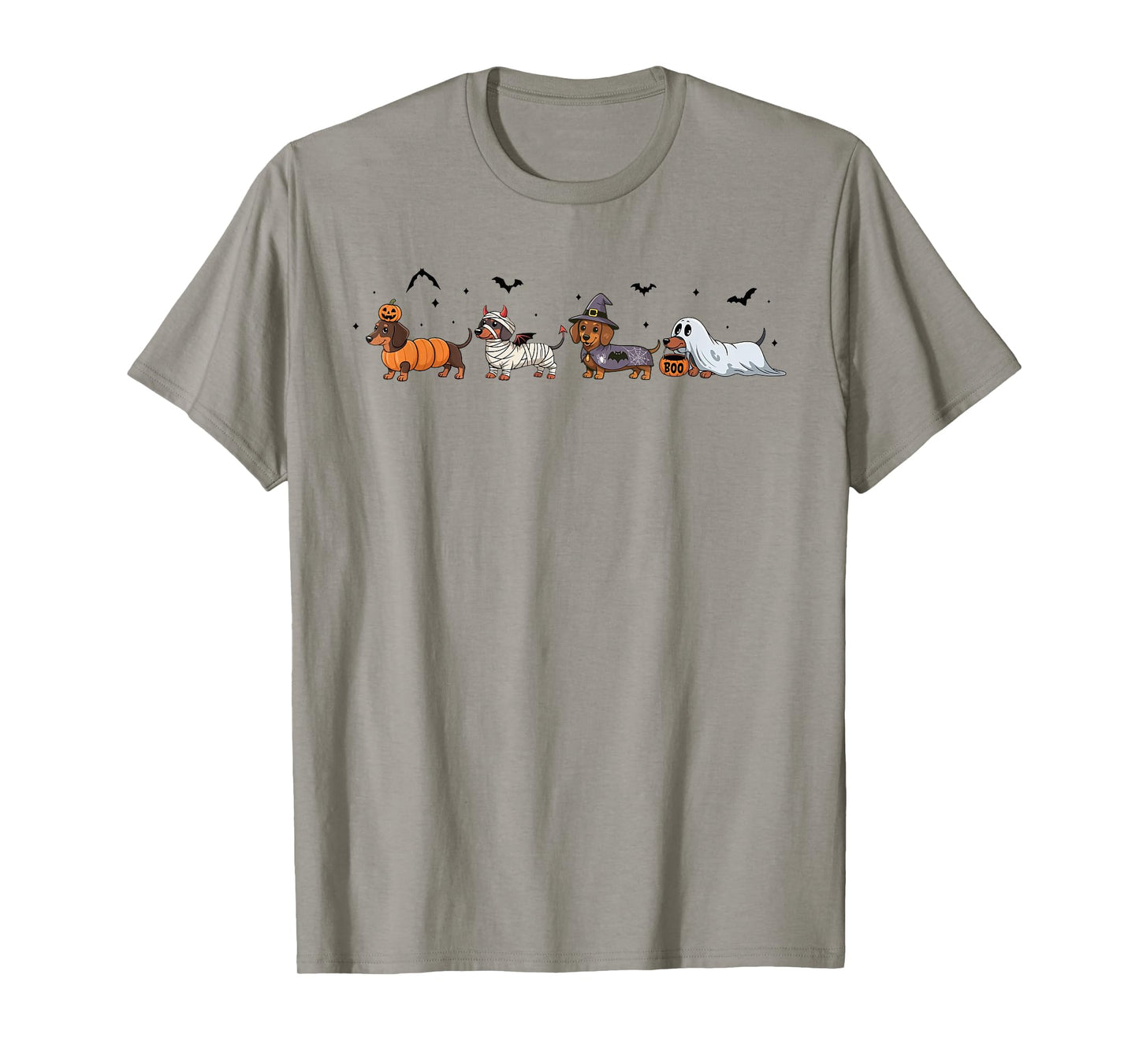 Weiner Dog Witch Happy Halloweenie Cute Halloween Dachshund T-Shirt