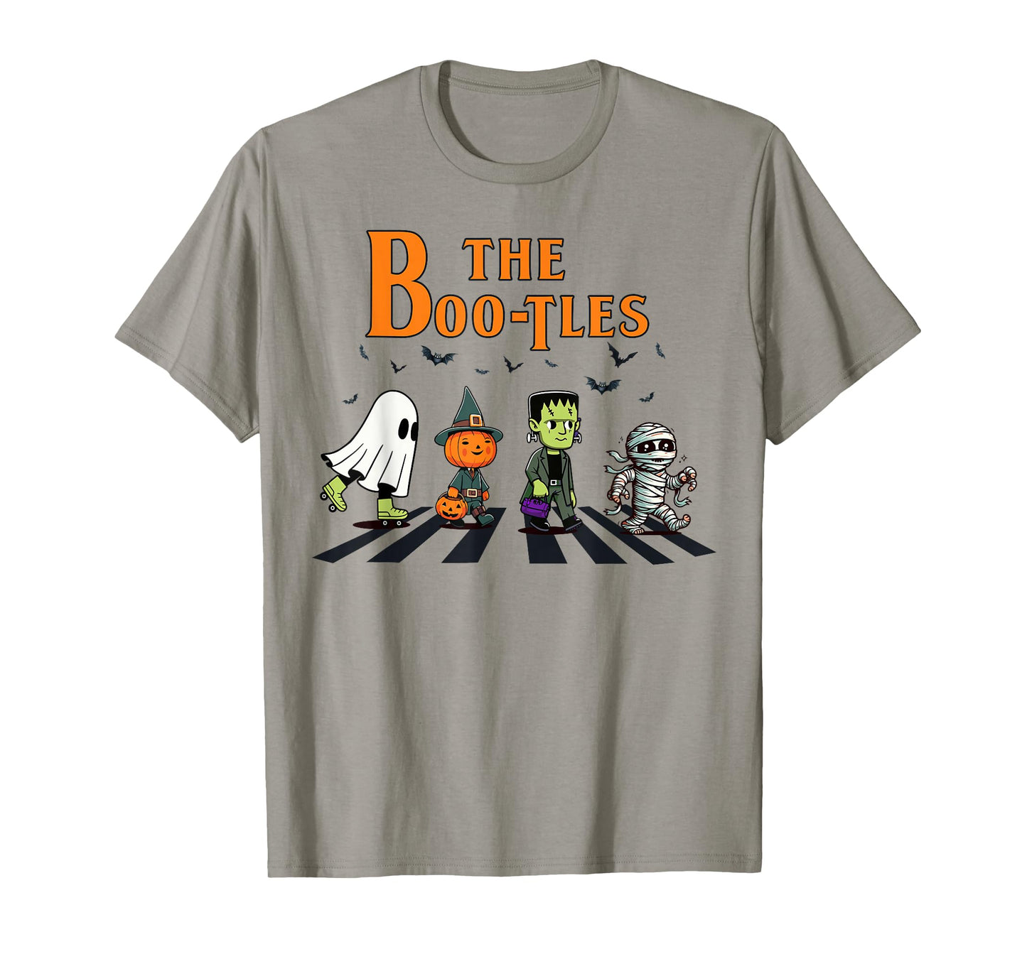 The Boo-Tles Halloween Pumpkin Mummy Ghost Frankenstein T-Shirt