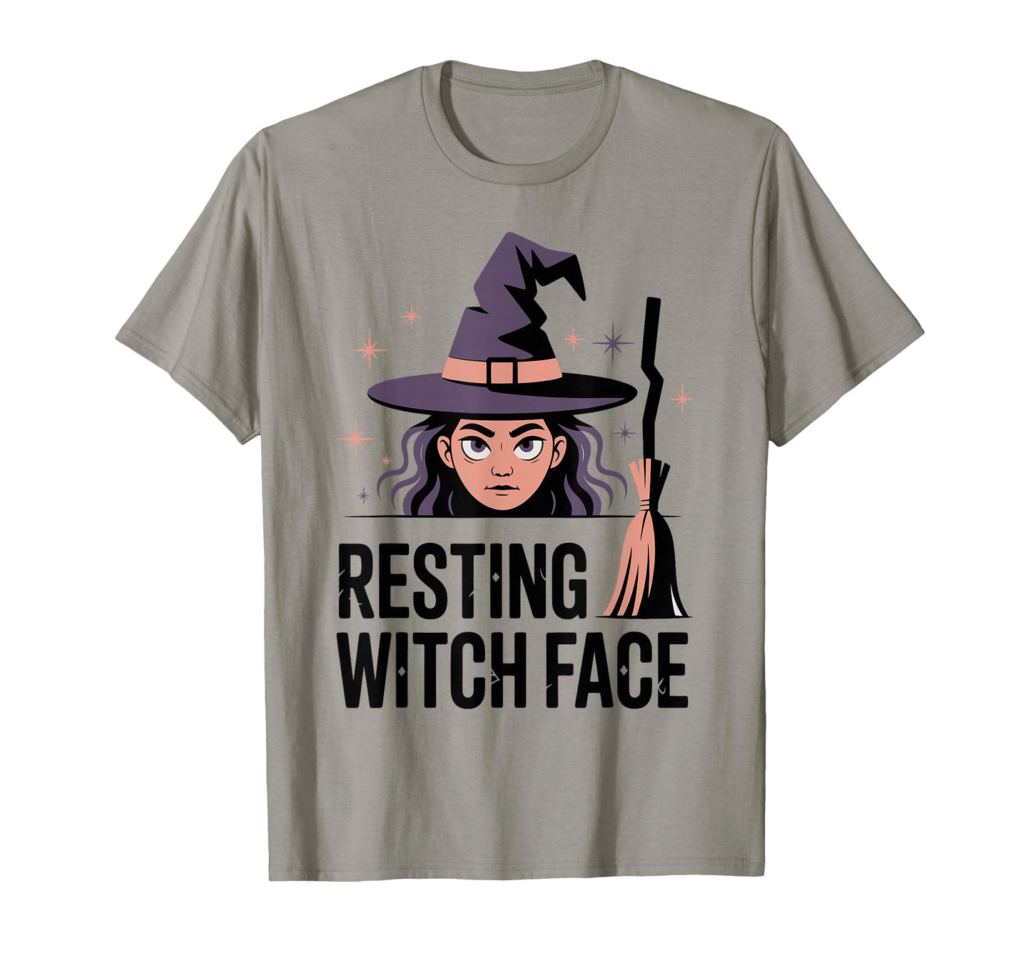 Resting Witch Face Funny Sassy Halloween Pun T-Shirt