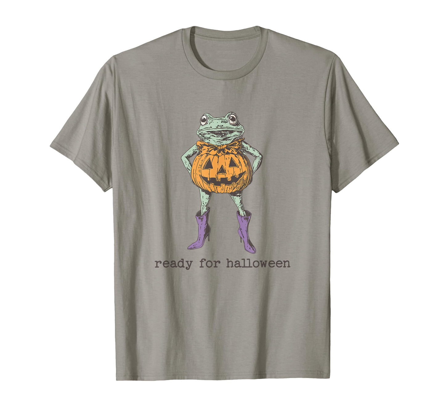 Ready for Halloween Frog Wizard Frog Witch Frog Meme Womens T-Shirt