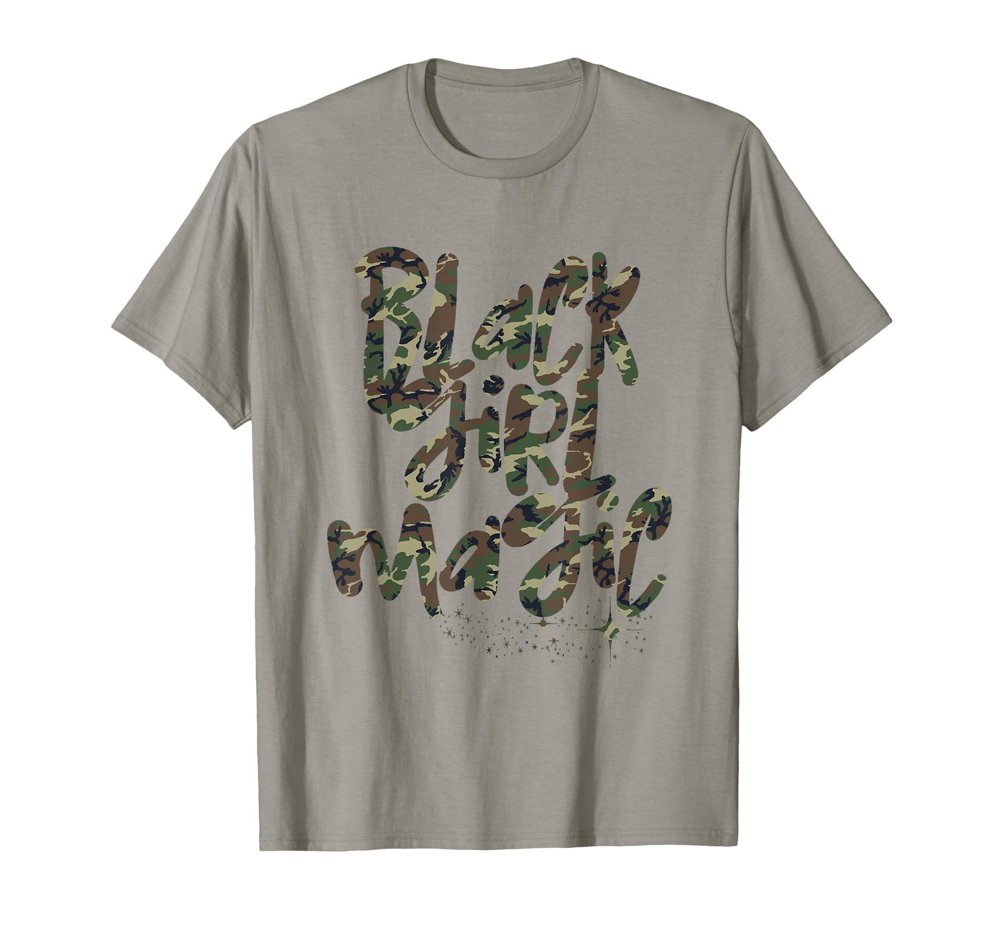 Camo Black Girl Magic Camouflage Melanin Black Queen Woman T-Shirt