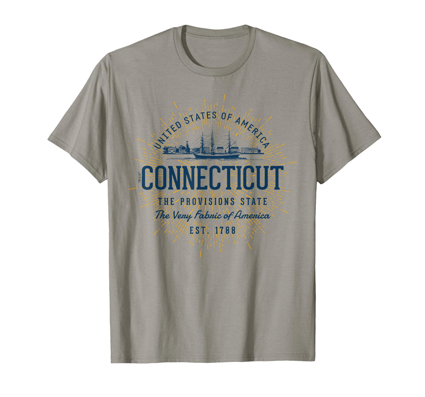 Vintage Styled State of Connecticut Retro T-Shirt