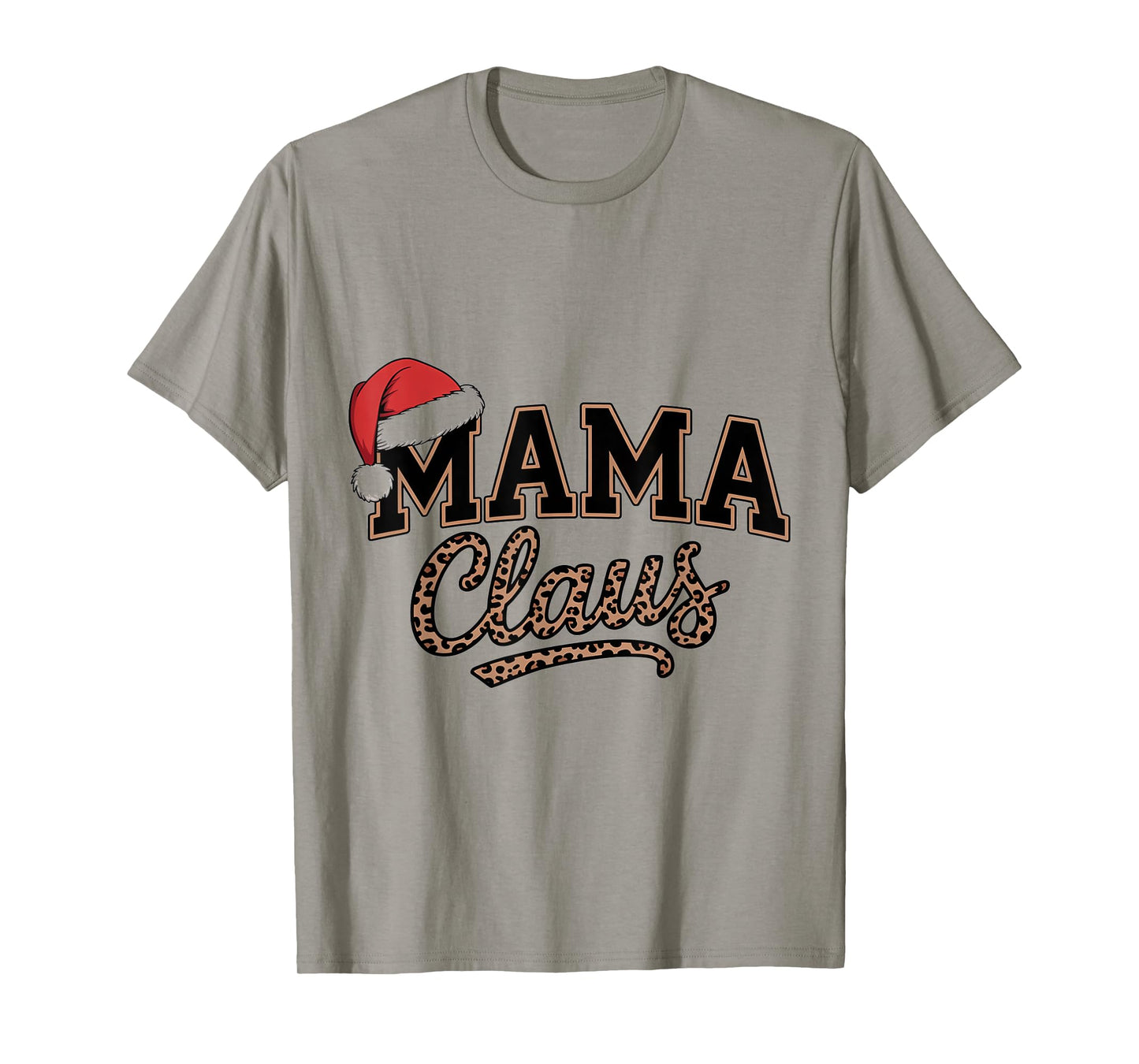 Mama Claus Christmas tee Matching Santa Family Holiday T-Shirt