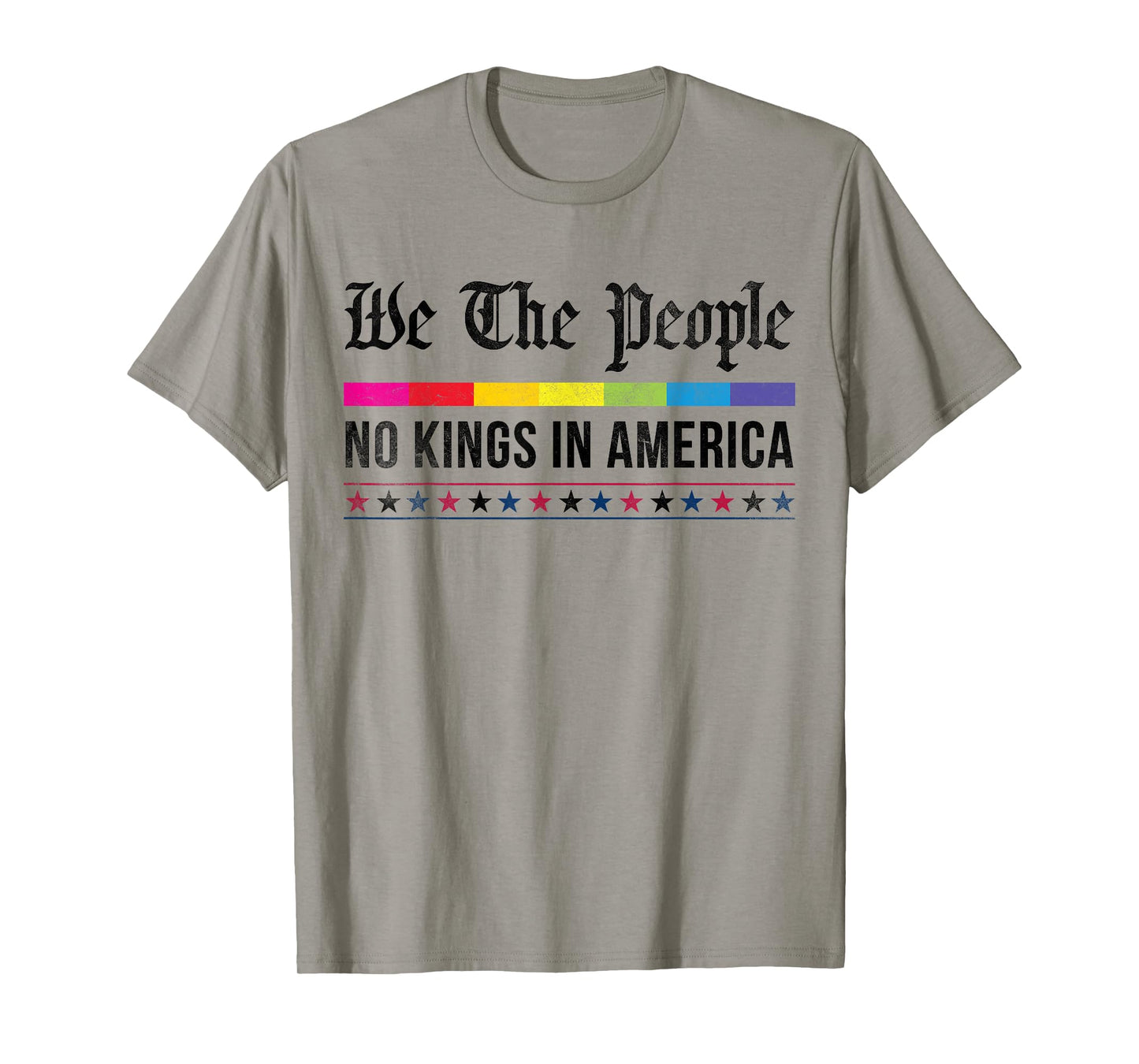 vintage No Kings in America We the People Patriotic USA T-Shirt