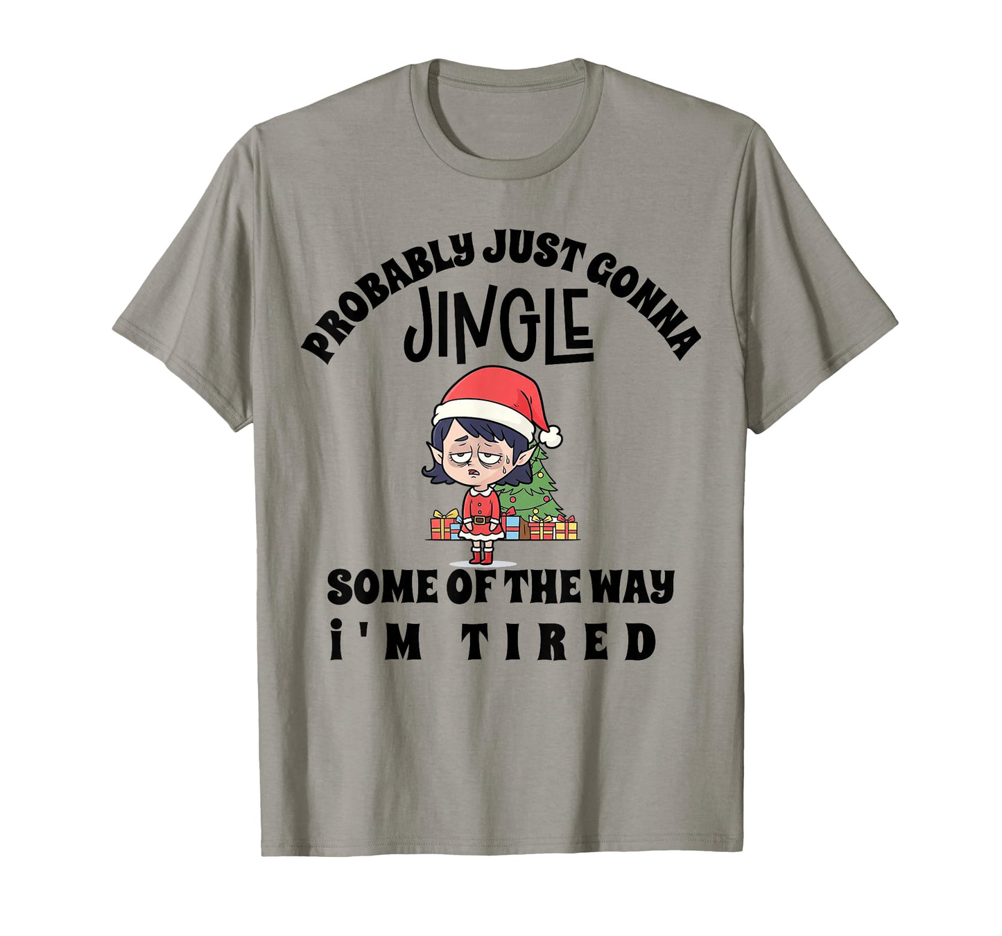 Funny Christmas Elf Holiday Just Gonna Jingle Some Popular T-Shirt