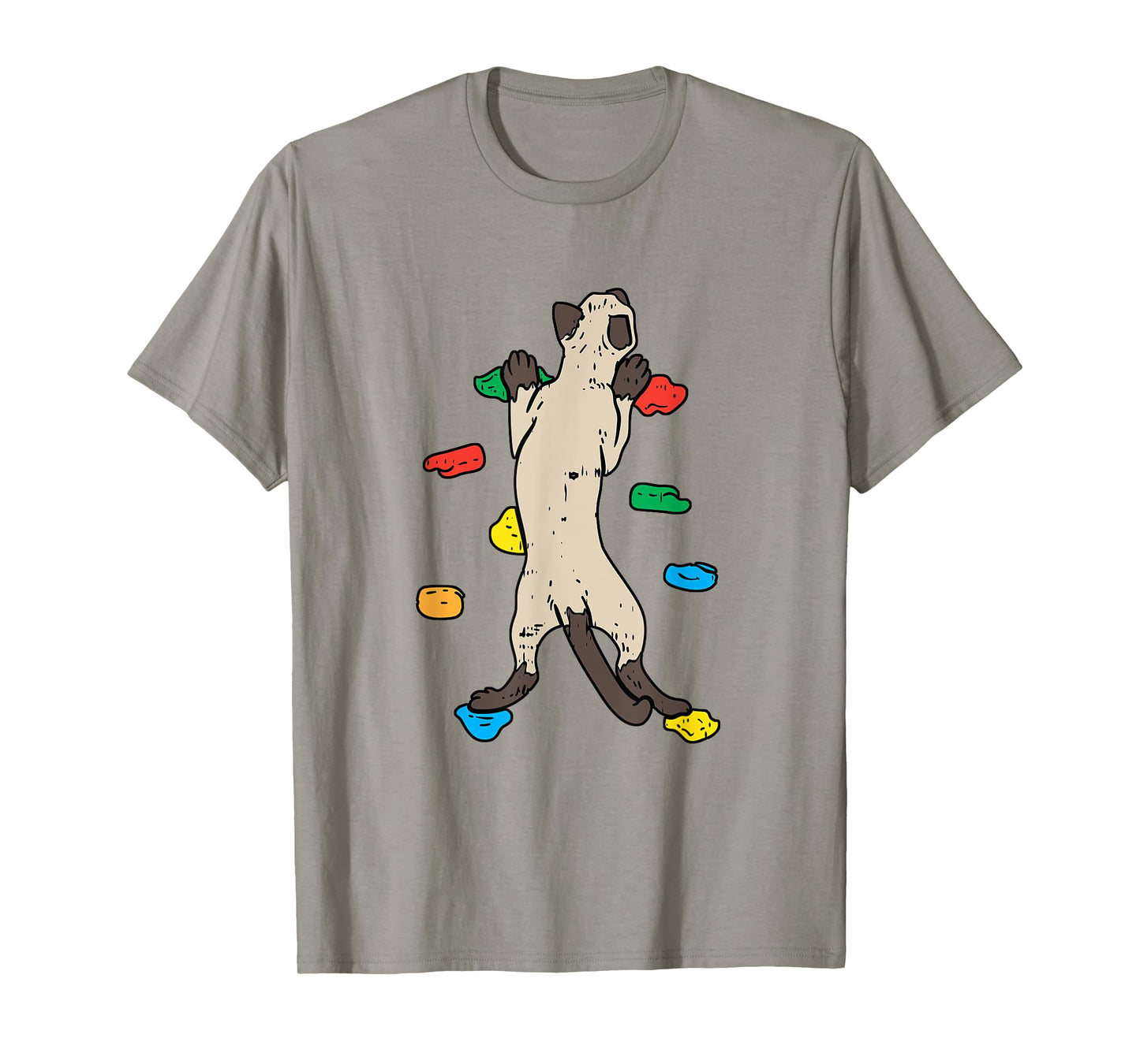 Cute Bouldering Cat - Cute Climbing T-Shirt
