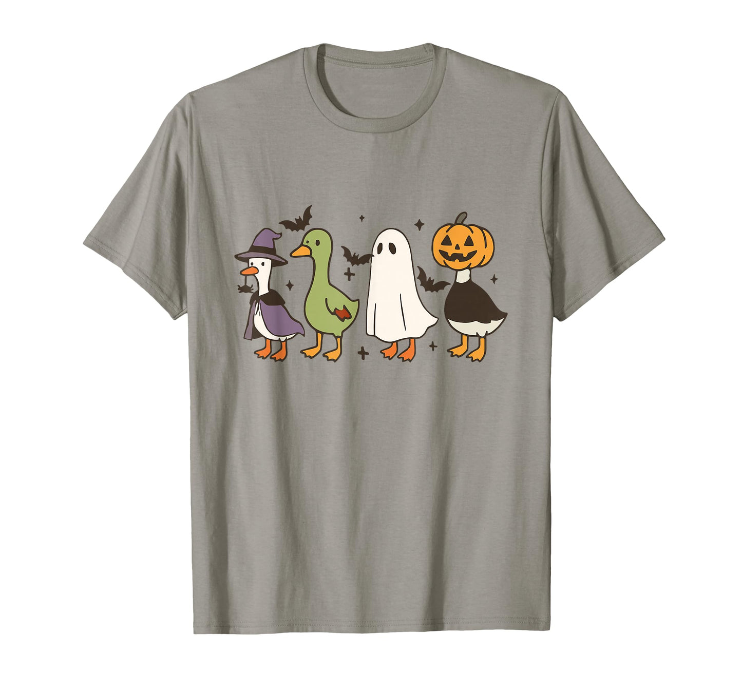 Spooky Goose Halloween Goose Witch Ghost Silly Goose Farm T-Shirt