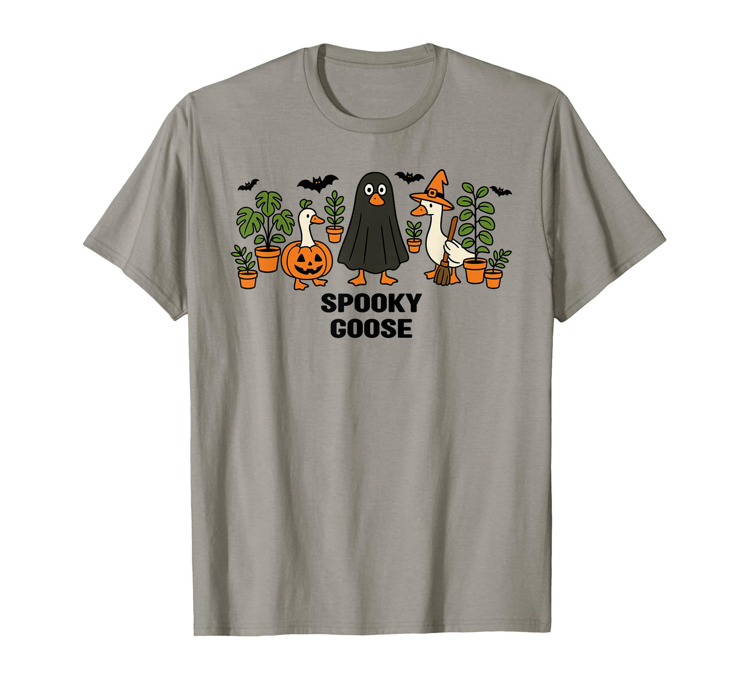 Spooky Goose Halloween, Silly Goose Animal Halloween Costume T-Shirt