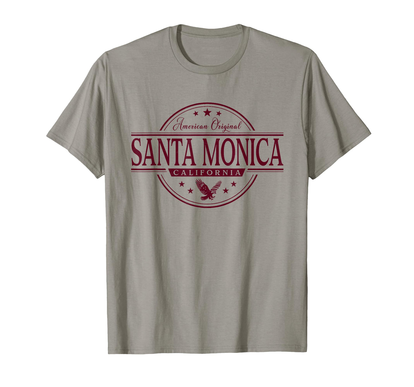 Santa Monica California - Santa Monica CA Label T-Shirt