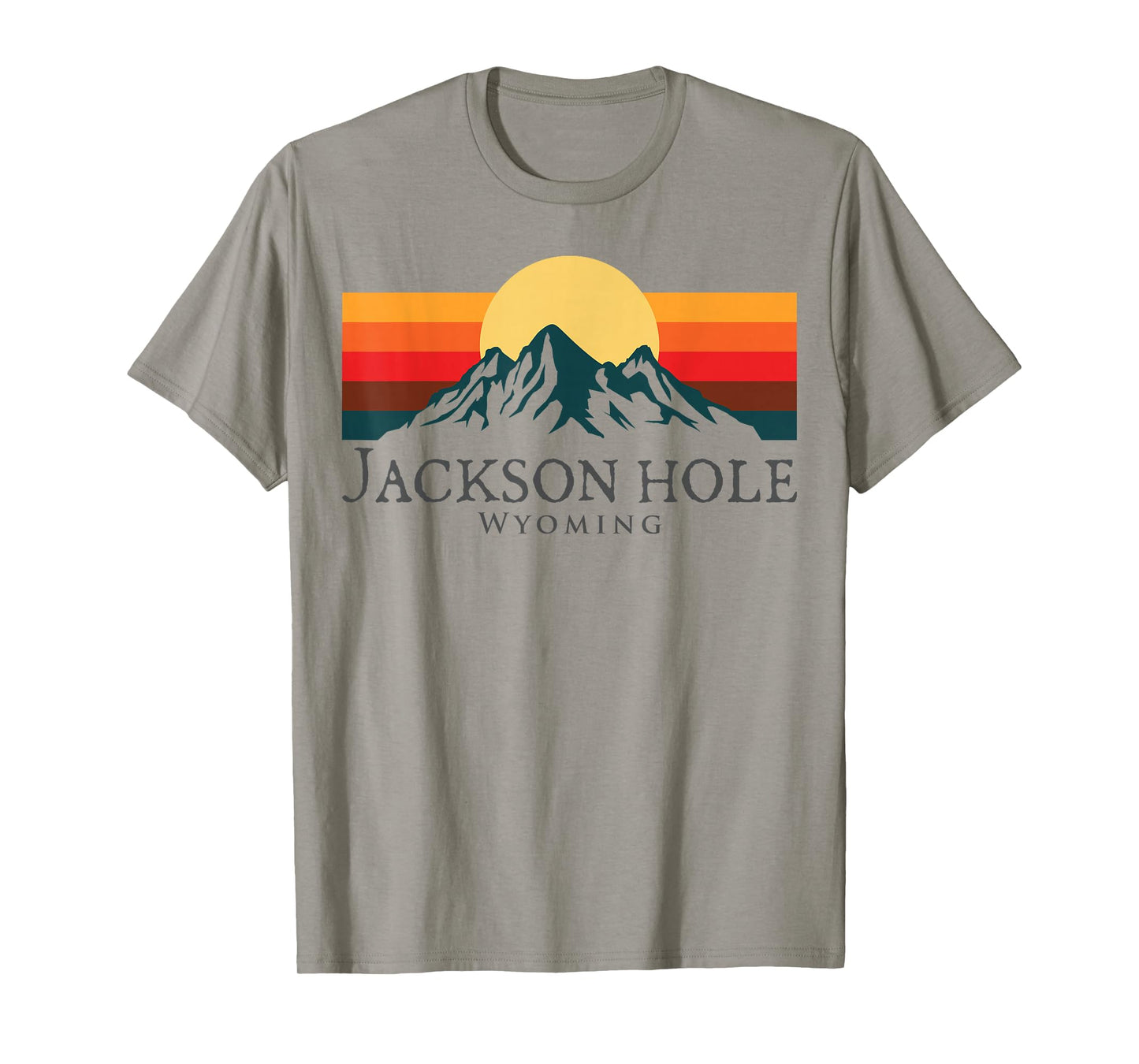 Jackson Hole Wyoming Mountains Vintage Hiking Souvenir T-Shirt