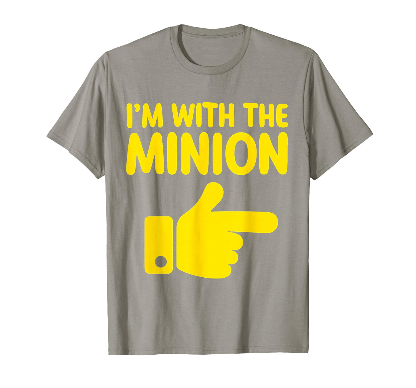 I'm with The Minion Costume Family Lazy Easy Halloween T-Shirt