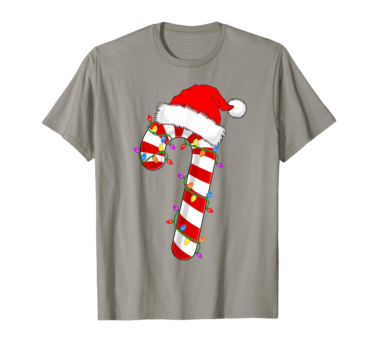 Candy Cane Crew Christmas Lights Family Matching Xmas Pajama T-Shirt