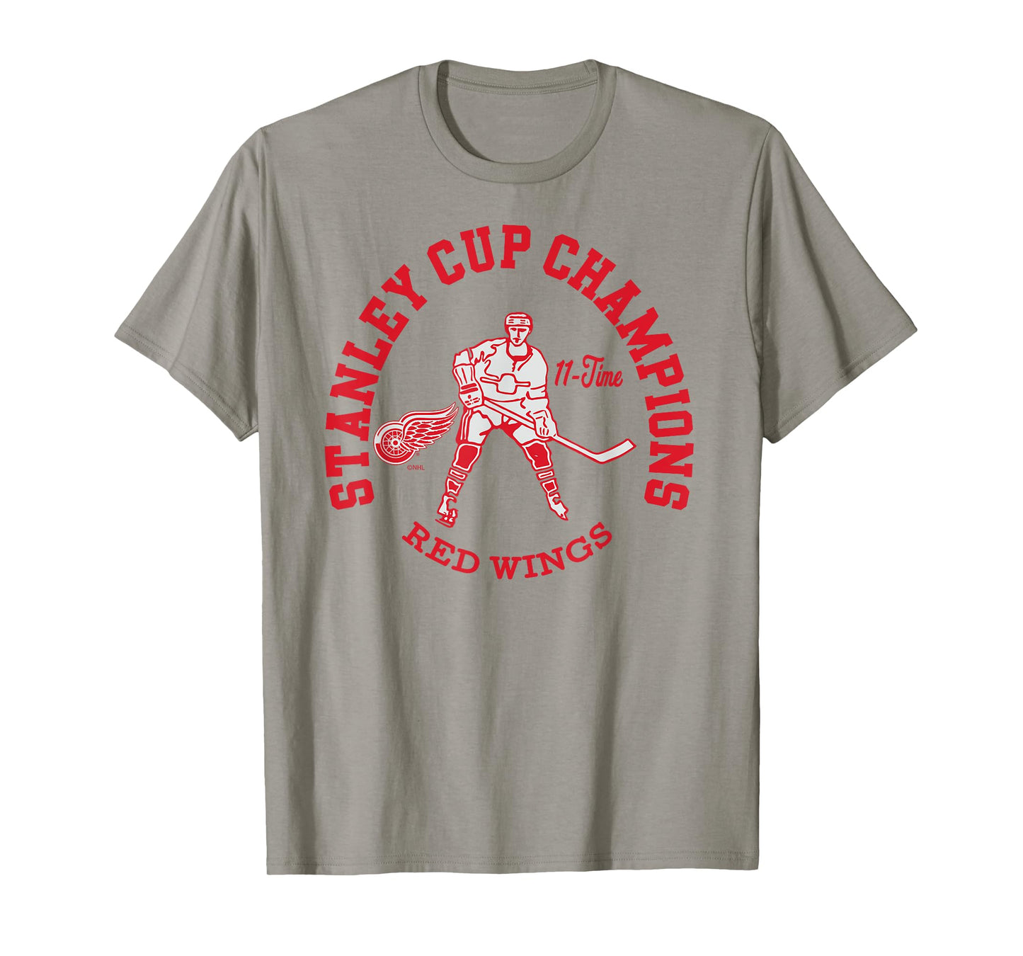 Detroit Red Wings Stanley Cup Champions 11-Time Logo T-Shirt