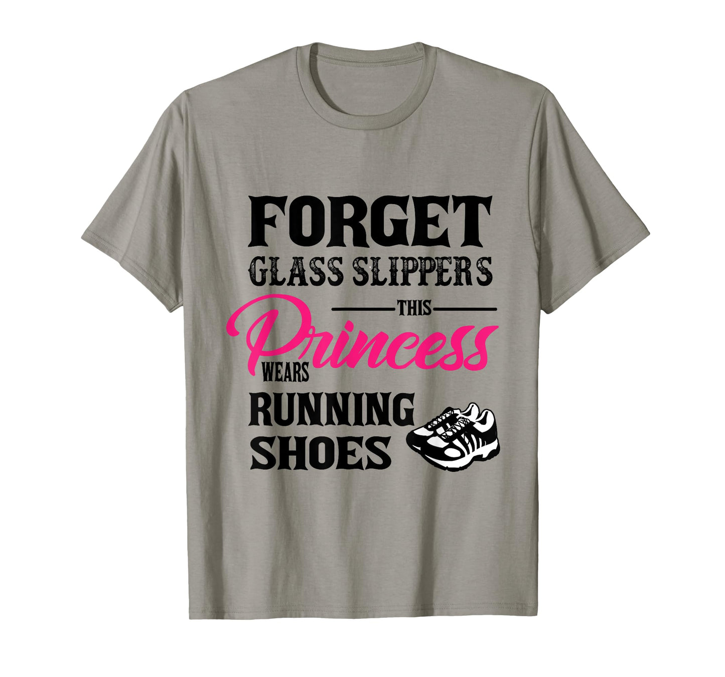Princess Wears Running Shoes Sneakers Woman Runner tee shirt T-Shirt