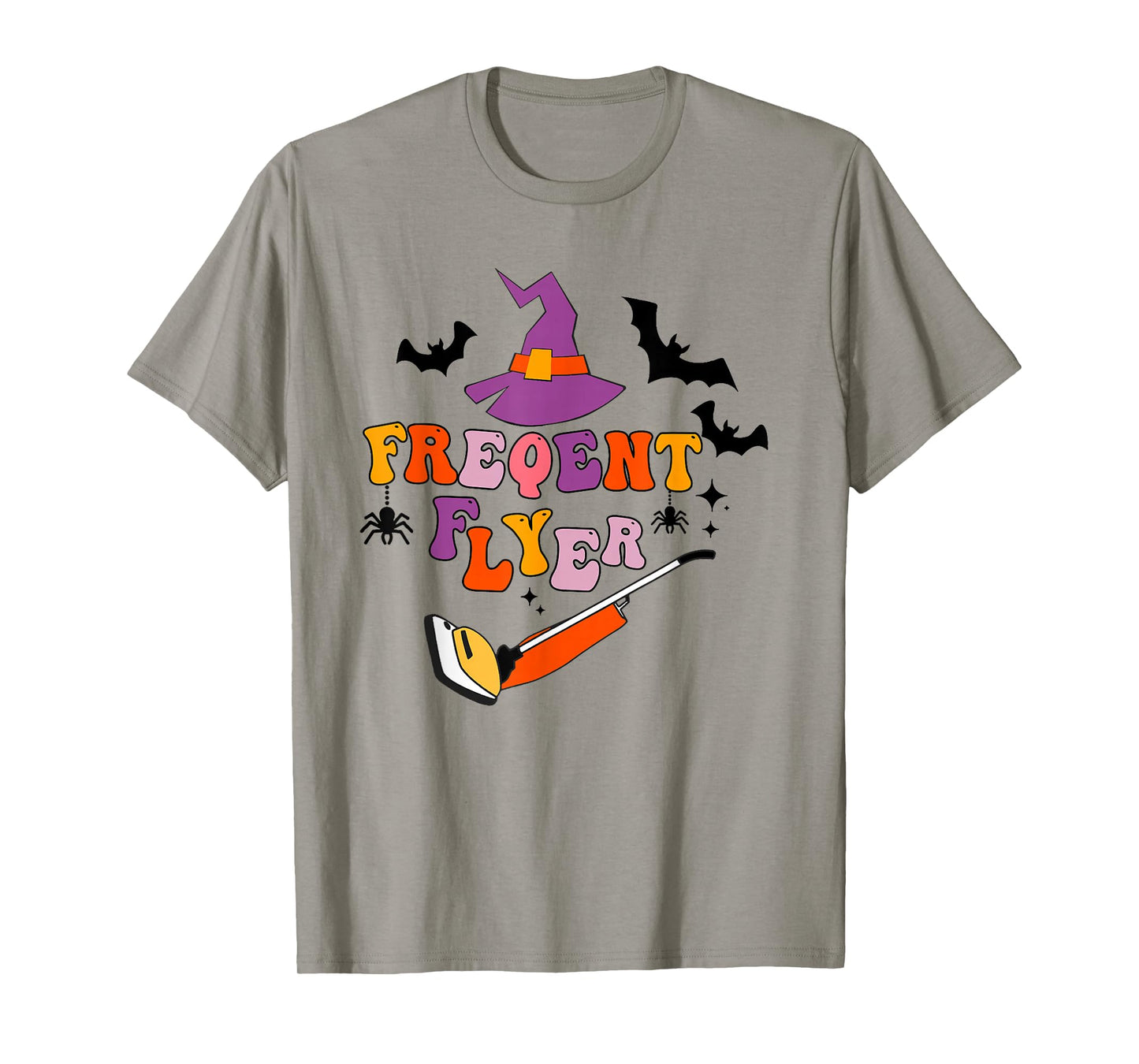 Frequent Flyer Witch Broom Halloween T-Shirt
