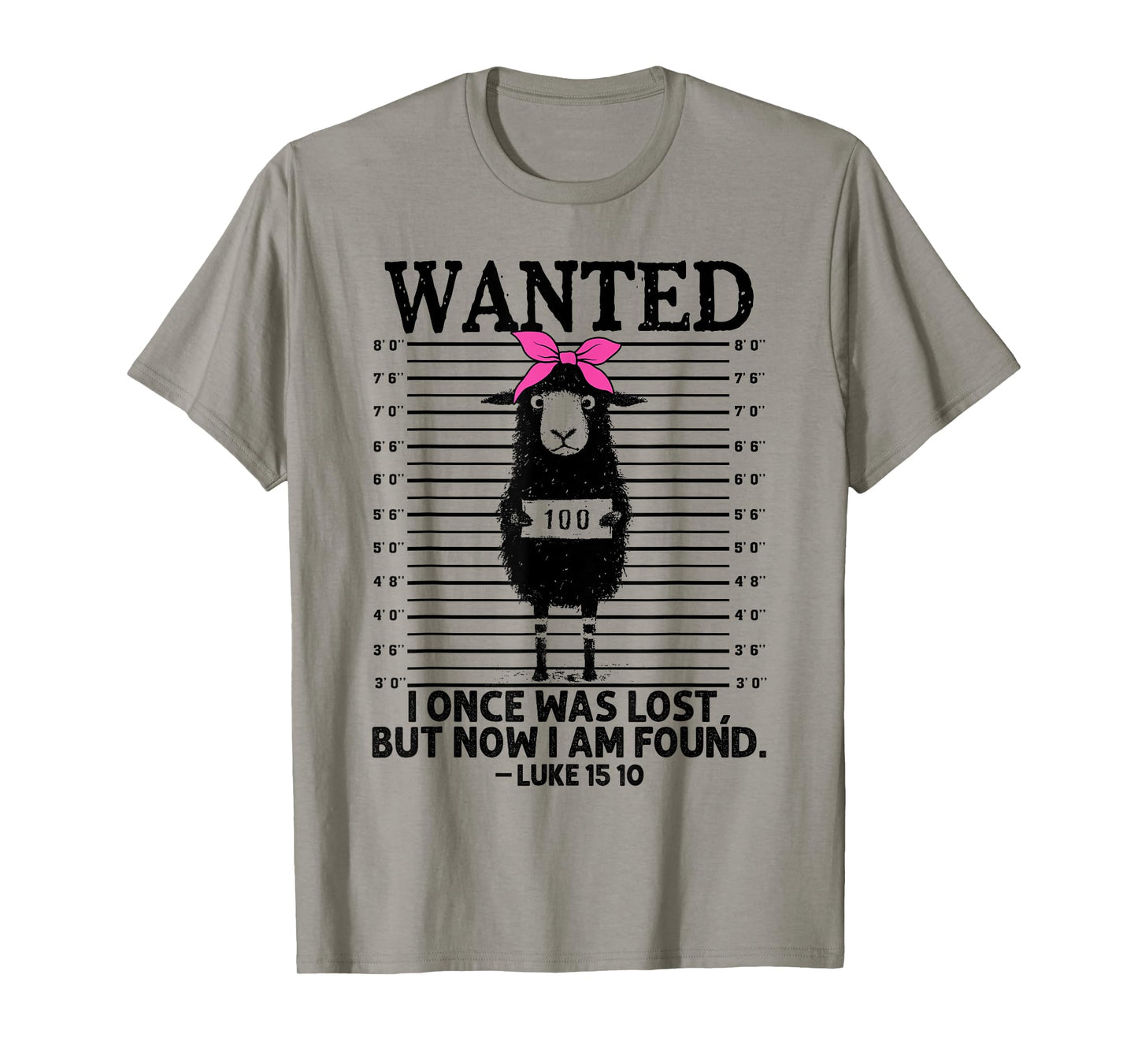 Christian, Lost Sheep Jesus, Wanted I Once Was Lost T-Shirt