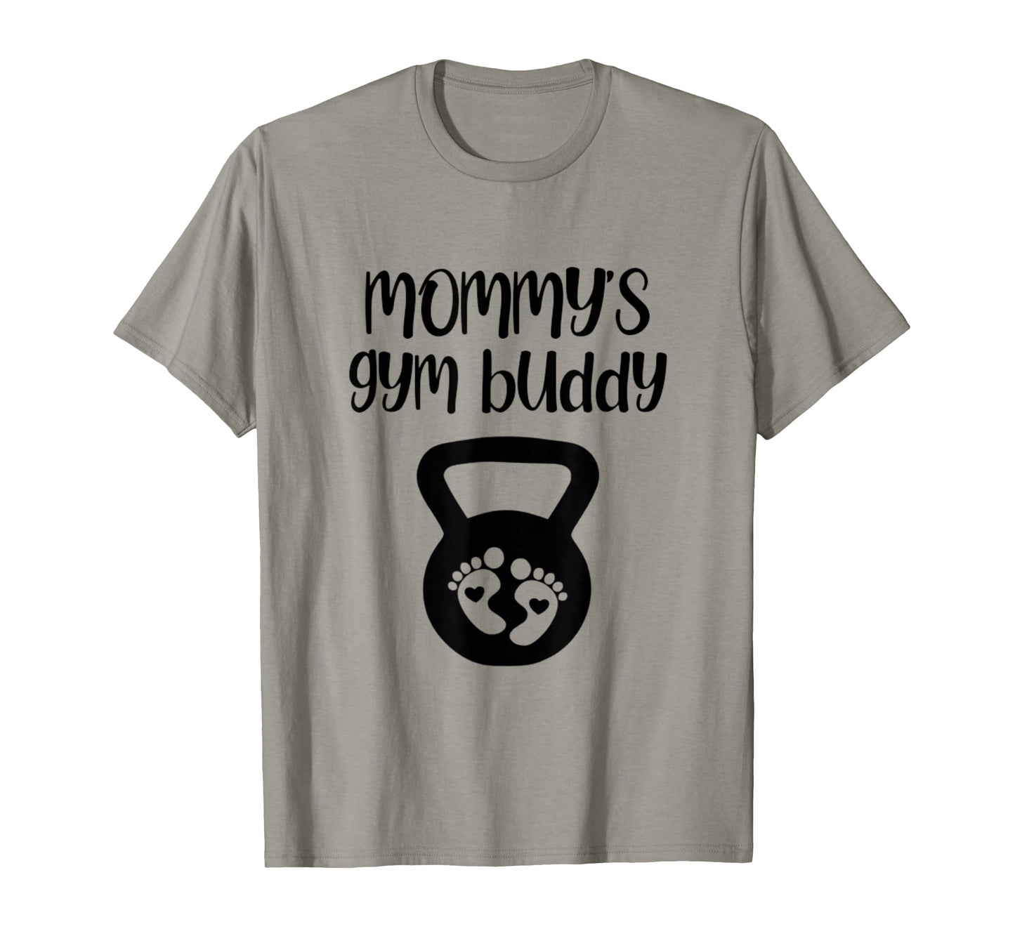 Mommy's Gym Buddy Pregnant Kettlebell Lifting Bodybuilding T-Shirt