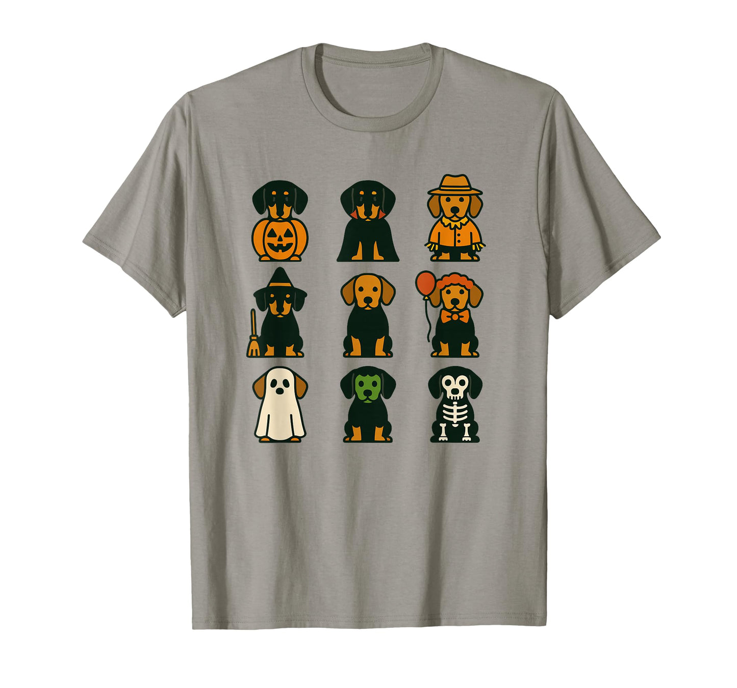 Dachshund Halloween Costume Funny Scary Dog Ghost Witch T-Shirt