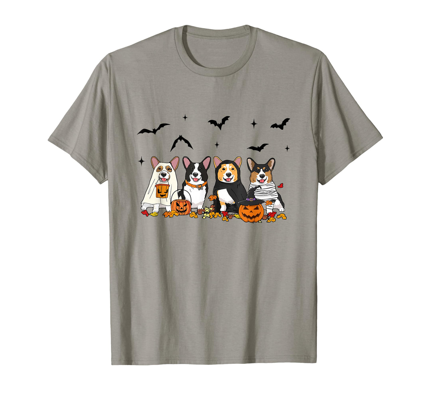 Witch Corgi Halloween Pumpkin Corgi Fall Vibes Corgi Dog Mom T-Shirt