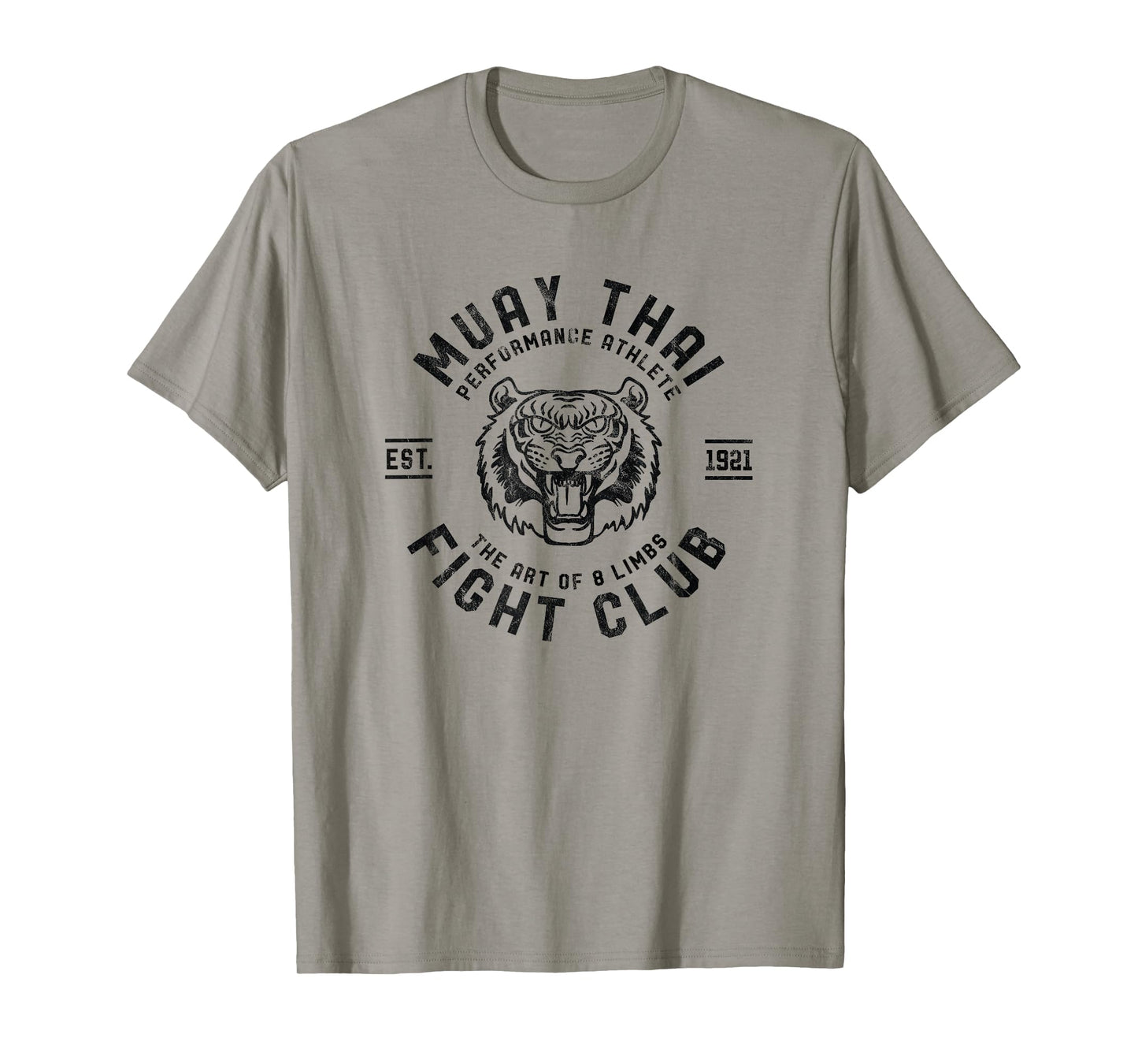 Muay Thai Street Fight Club Mens MMA Tiger Kick Boxing Club T-Shirt